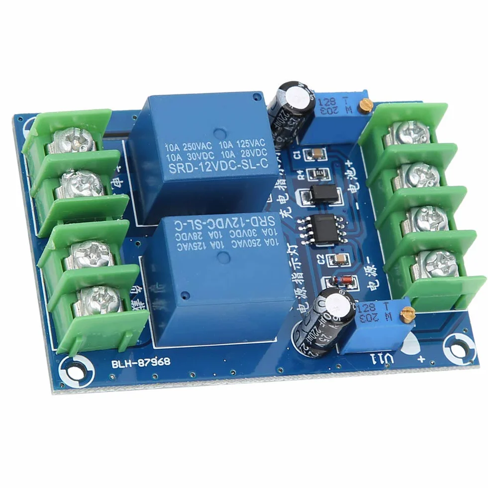 DC 12V 10A Moduł Automatycznego Przełączania Zasilania Moduł Przełączania Akumulatora Zapasowego Zasilanie Awaryjne Kontroler ładowania Moduł Zasilania, Moduł Przełączania