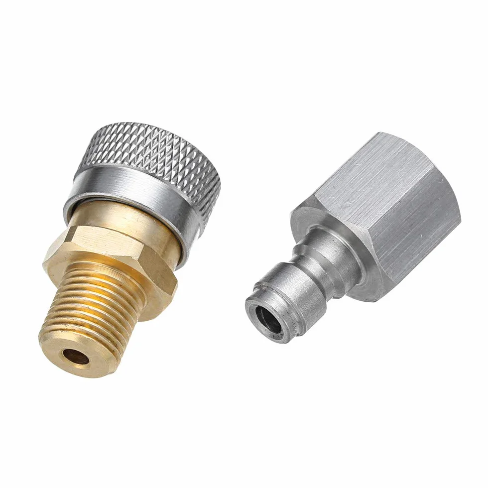 EsportsMJJ Mały 8 cali BSP Quick Release Coupler Fittings Charging Adapter Kit do wiatrówki PCP