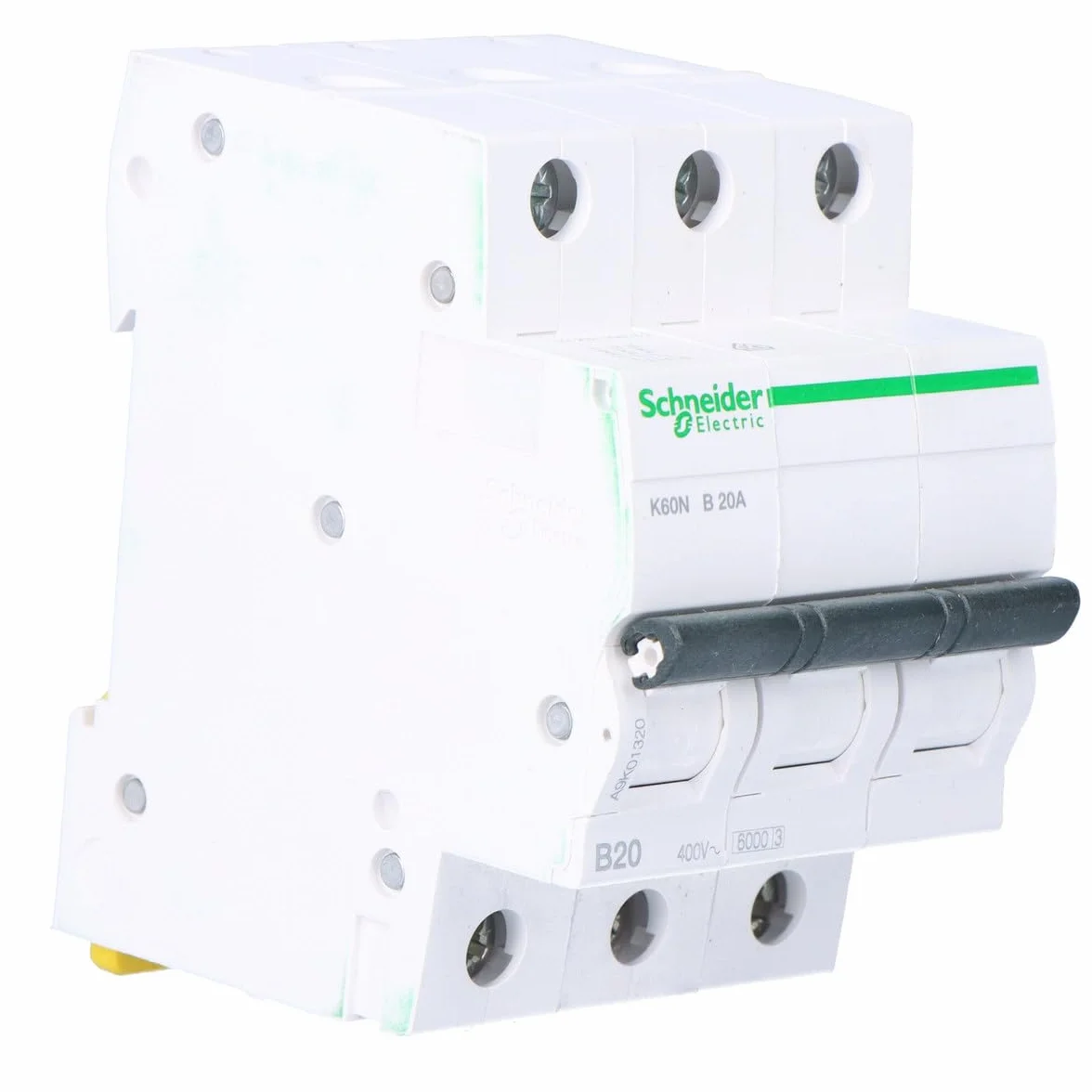 Schneider A9K01320 wyłącznik nadprądowy K60N 3P, 20A, B charakterystyka, 6 kA