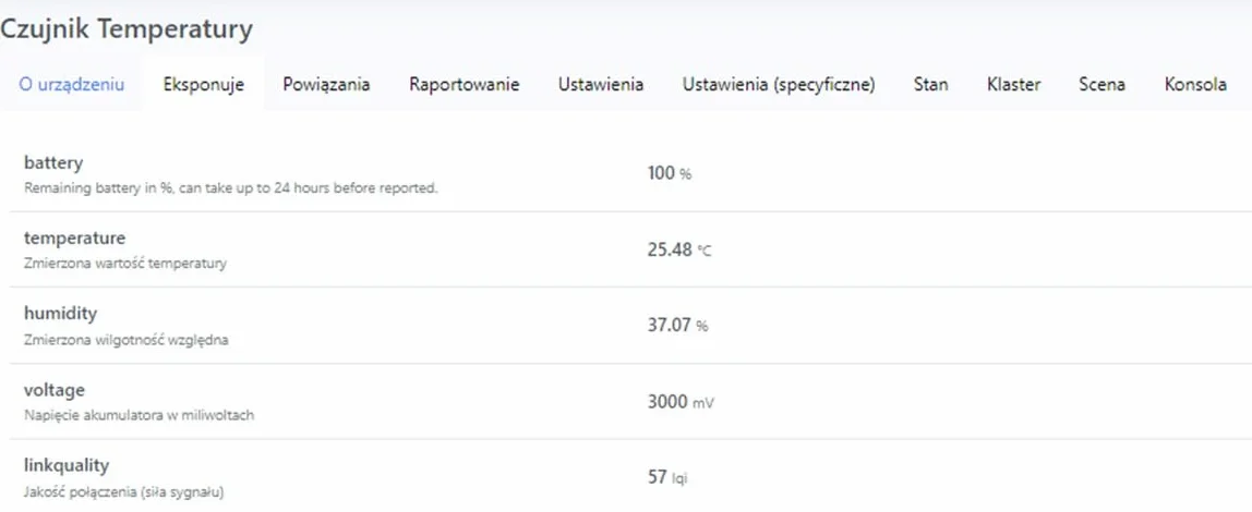 Czujnik temperatury i wilgotności ZIGBEE TUYA MINI