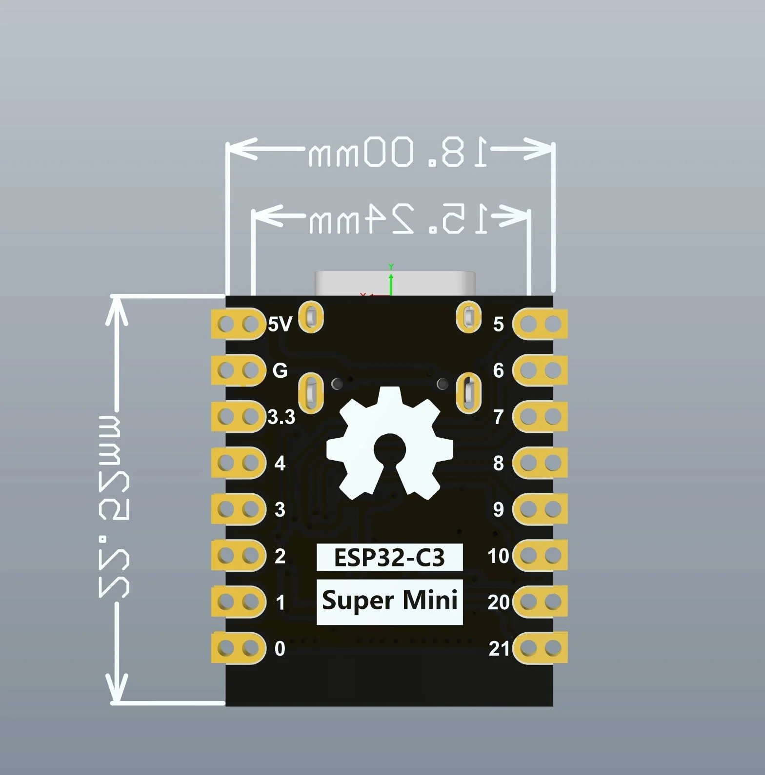 2 szt. Płytka rozwojowa ESP32-C3 ESP32 SuperMini WiFi Bluetooth