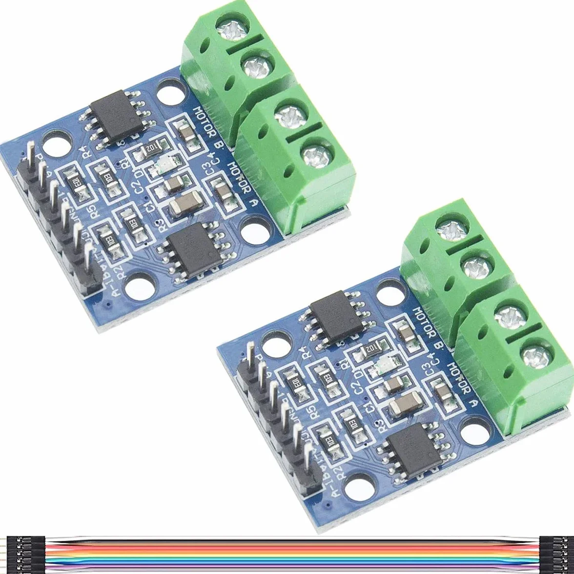 2 sztuki sterowników silnika HG7881 800 mA Dual DC sterownik Board z kablem DuPont do jednoczesnego napędu 2 silników prądu stałego lub 1 4-przewodowego 2-fazowego silnika krokowego