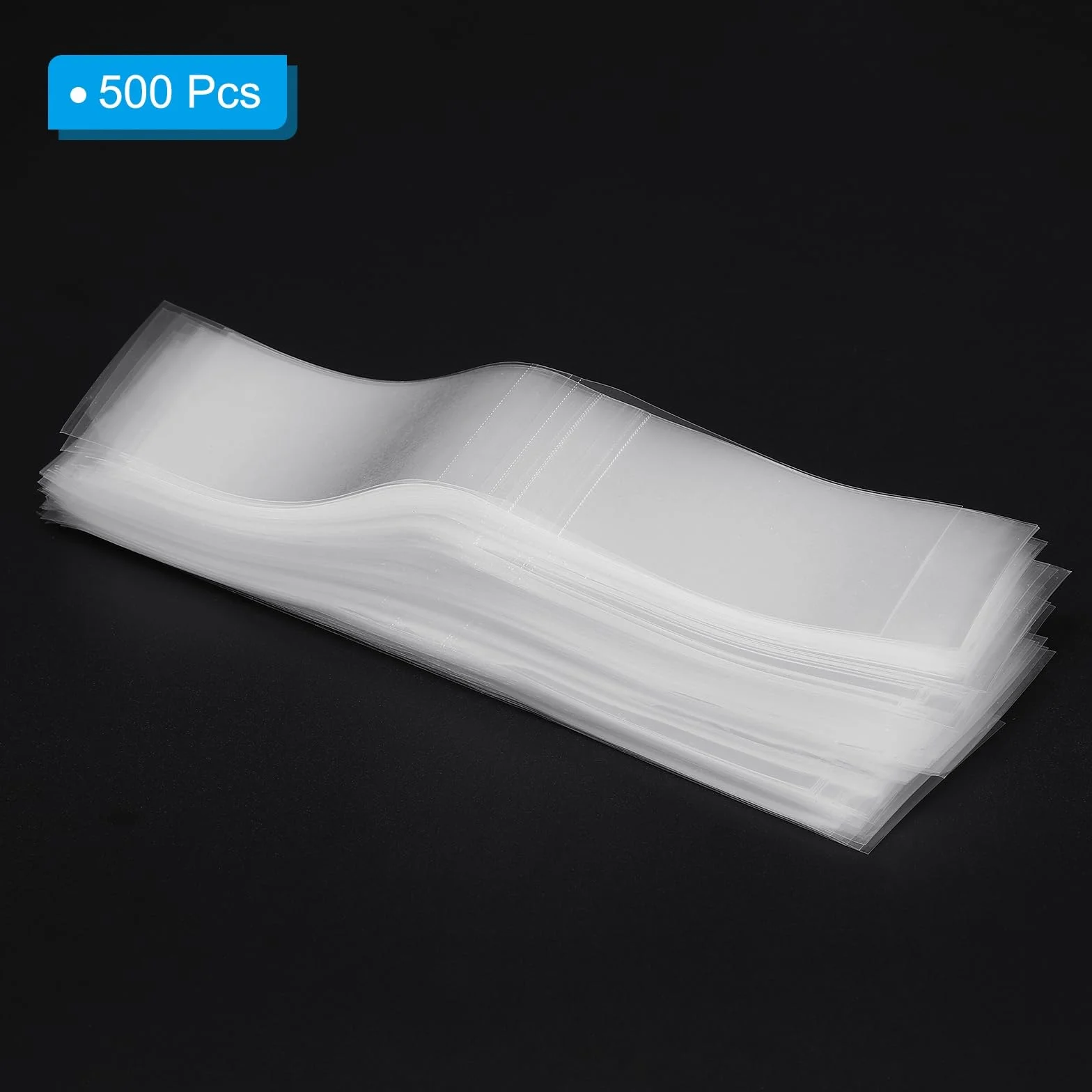 PATIKIL 175x28mm PVC perforowane opaski termokurczliwe, 500 sztuk folii termokurczliwej do butelek słoiki puszki pudełka nadają się do korków o średnicy 3,98 do 4,21 cala, przezroczyste