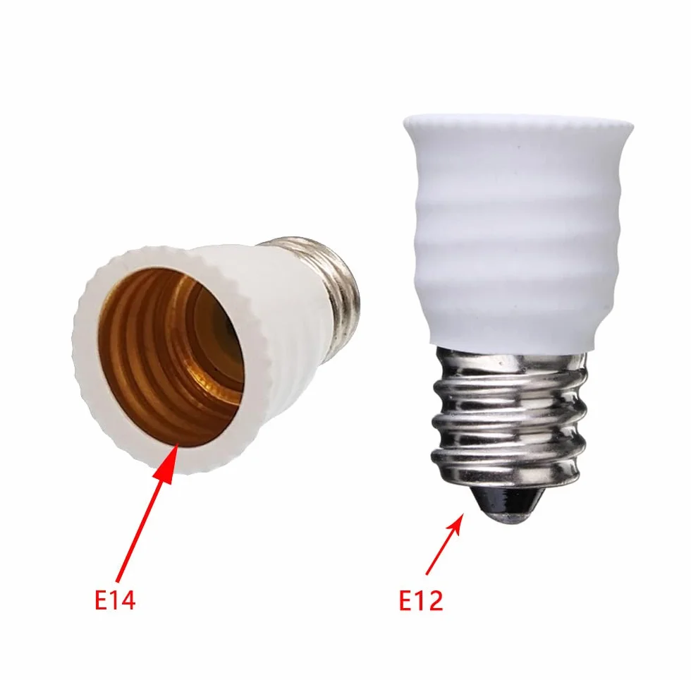 4 sztuki konwerter adapter oprawki E12 na E14 do lamp LED (E12 na E14)