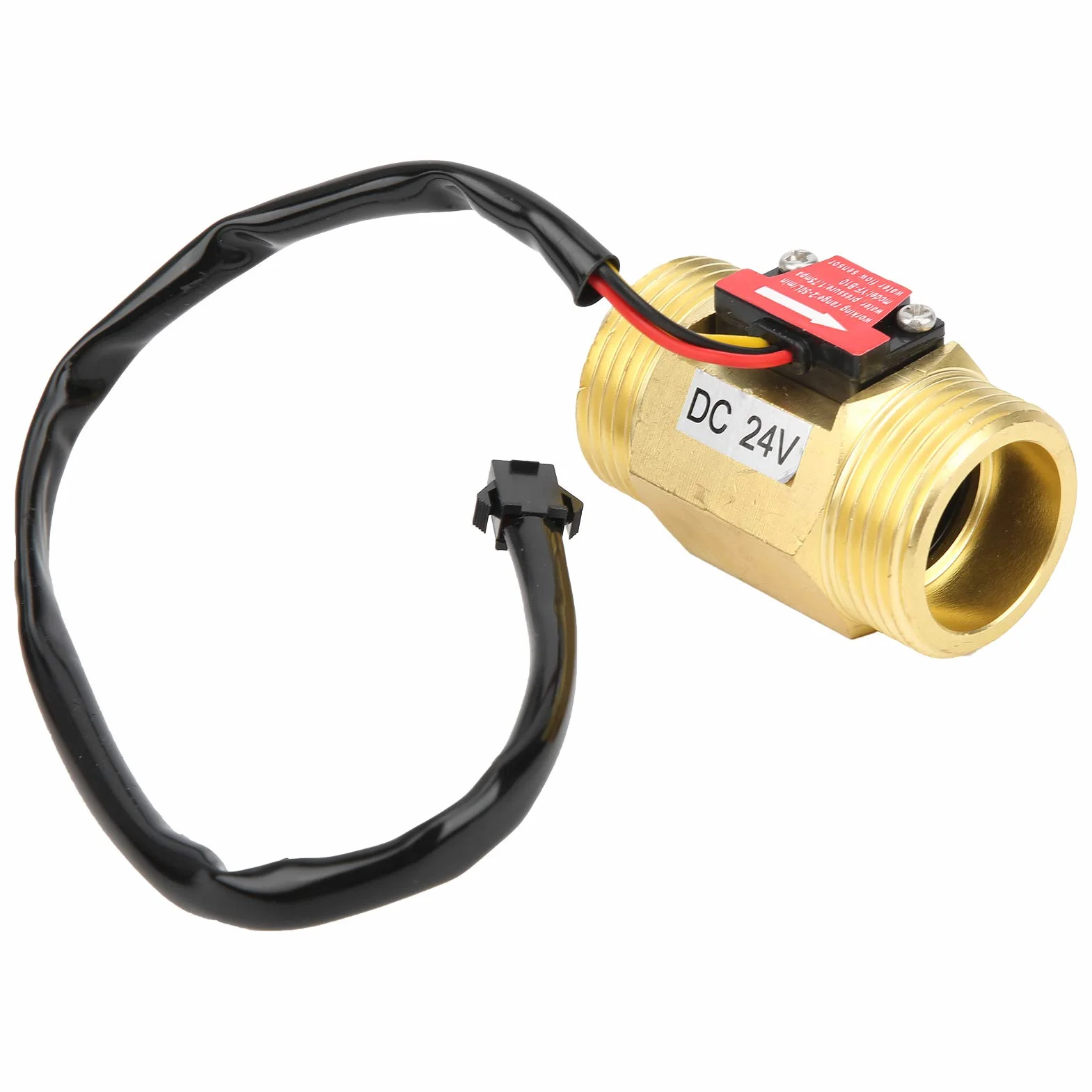Czujnik przepływu wody G1in, turbinowy licznik DC 24 V 2~50 l/min YF-B10
