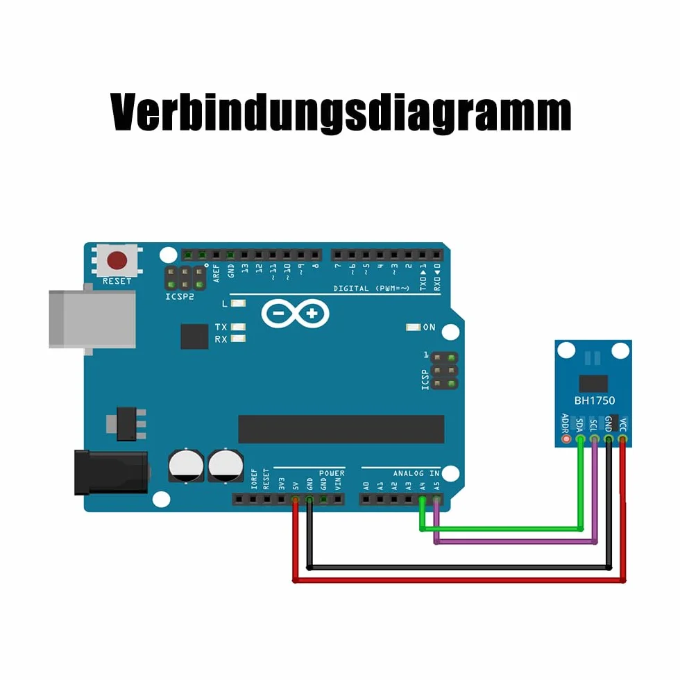 GY-302 BH1750 BH1750FVI cyfrowy czujnik natężenia światła moduł 3V-5V do Arduino AVR