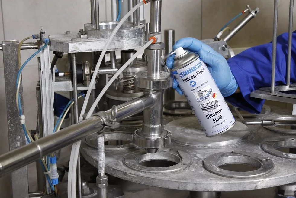 WEICON Silicon‑Fluid, 400 ml, bezbarwny smar silikonowy do elementów metalowych i armatury sanitarnej