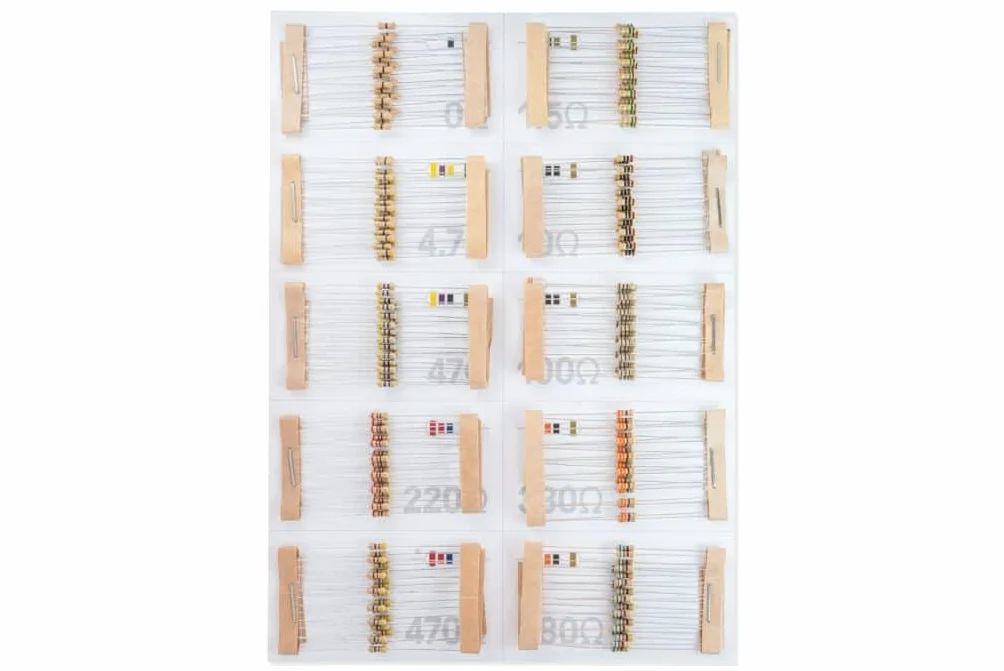 Soldered zestaw oporowy 400 | 20 rezystorów x 20 różnych wartości oporu | wyprodukowano w UE | 333038