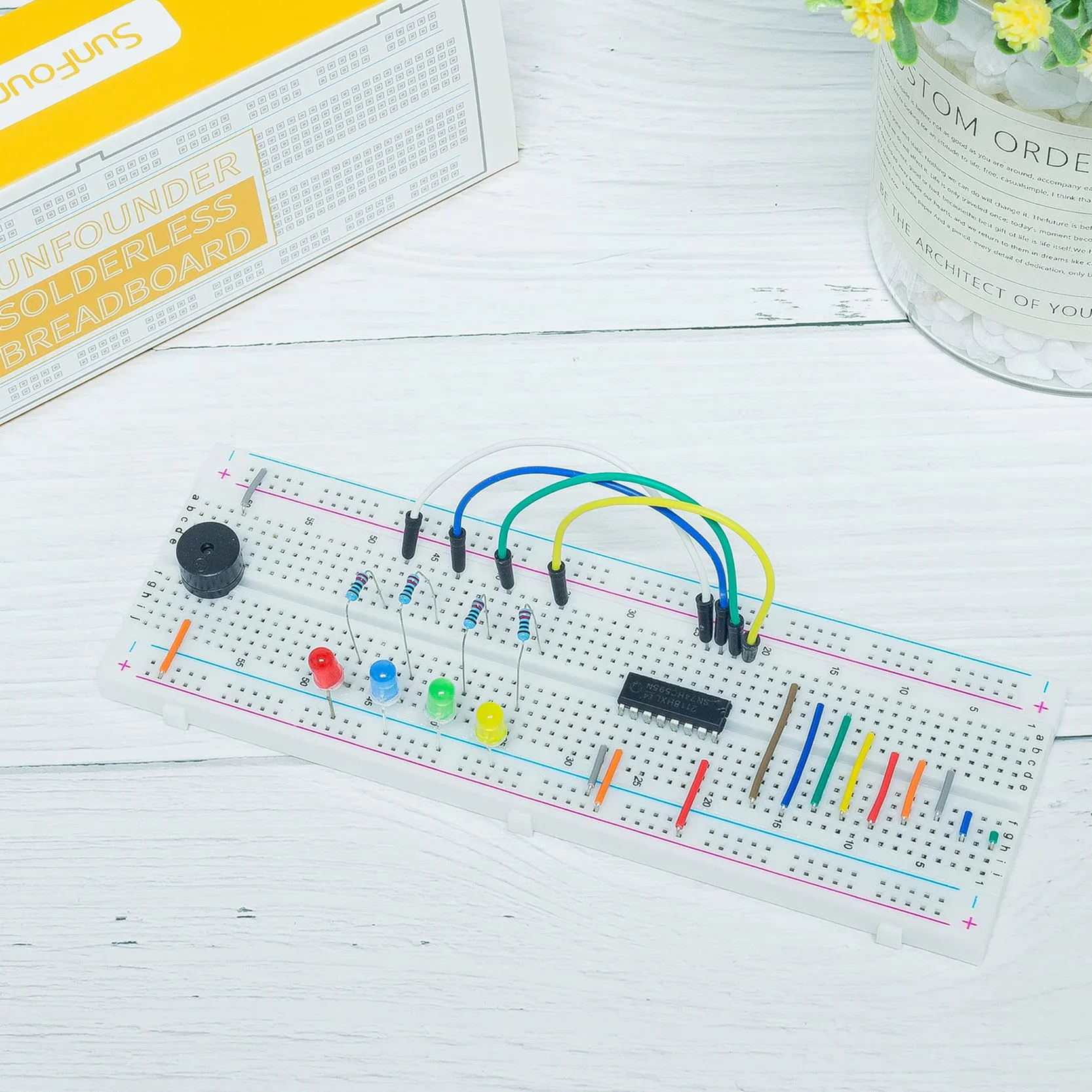 SUNFOUNDER Zestaw 5 desek protokołowych 3 szt. 830 punktów, 2 szt., 400 punktów, kompatybilne z blokami łączącymi Arduino Proto Shield Distribution
