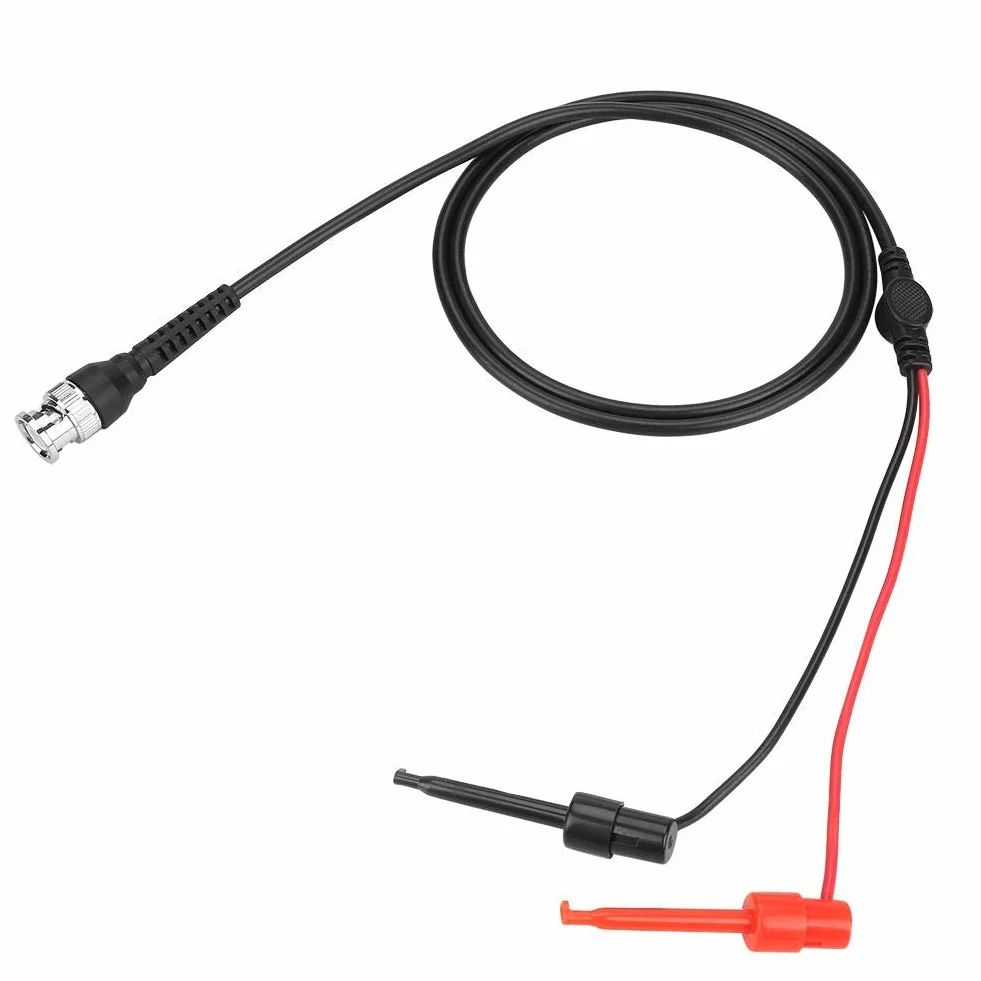 Kabel koncentryczny sondy oscyloskopowe przewód testowy BNC na podwójny hak tłokowy do testowania pracy z dwoma mini sondami zakończonymi dla mechanicznych