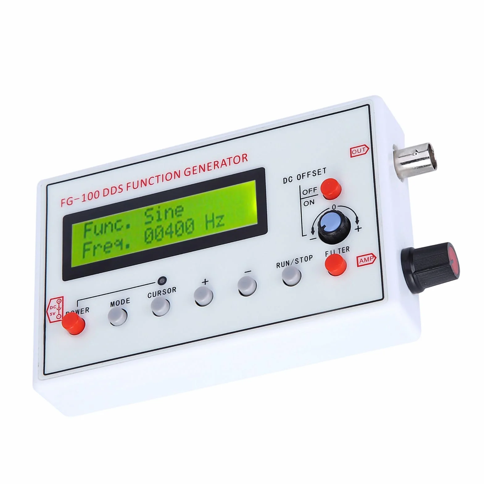 FG-100 Generator Sygnału Funkcji DDS Moduł Generatora Funkcji DIY Częstotliwość Sinusoidalna Generator Sygnału 1 HZ-500 KHz