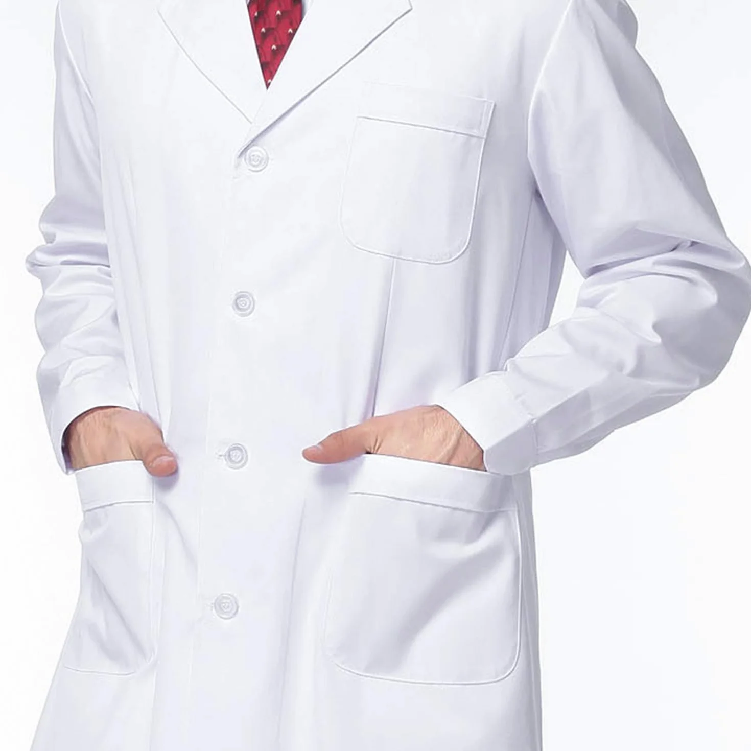 Białe płaszcze laboratoryjne, płaszcz medyczny pielęgniarki fartuch laboratoryjny z długim rękawem fartuch laboratoryjny odzież lekarska eksperyment lekarz odzież robocza unisex fartuch