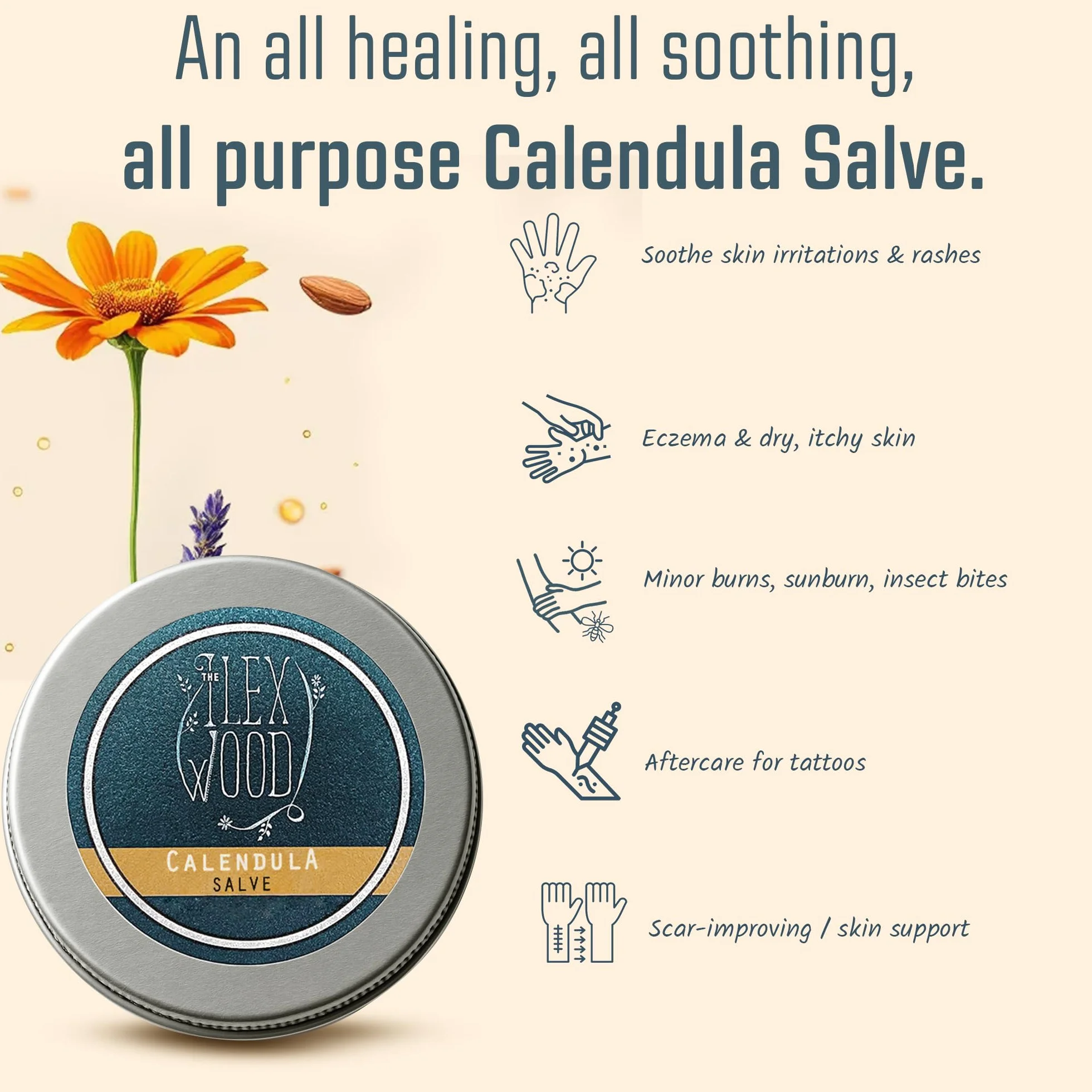 Nagietek salve 100ml naturalny balsam łagodzi wysypki swędzenie suchość skóry