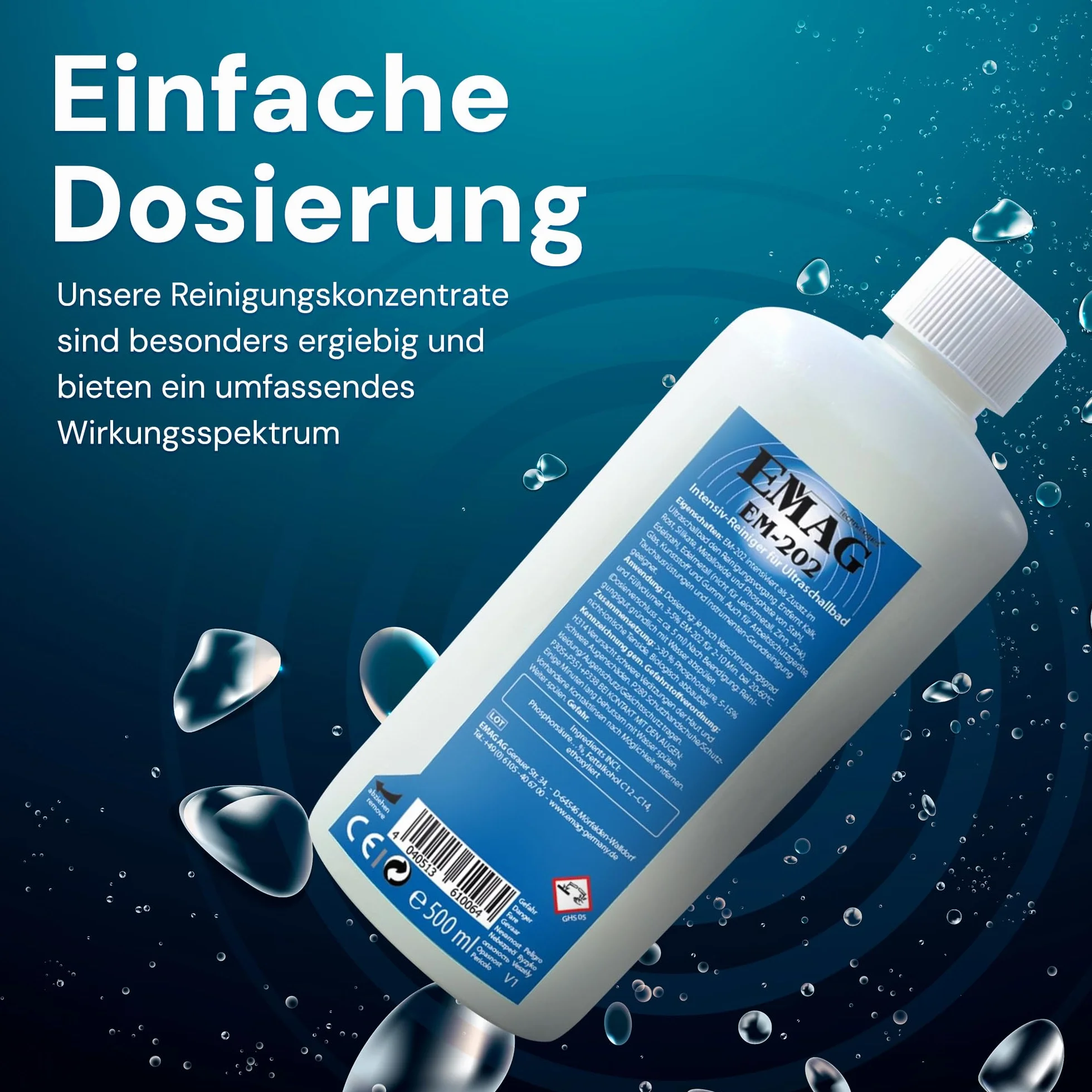 EMAG Intensywny Środek Czyszczący EM-202 500ml do stali, szkła, gumy