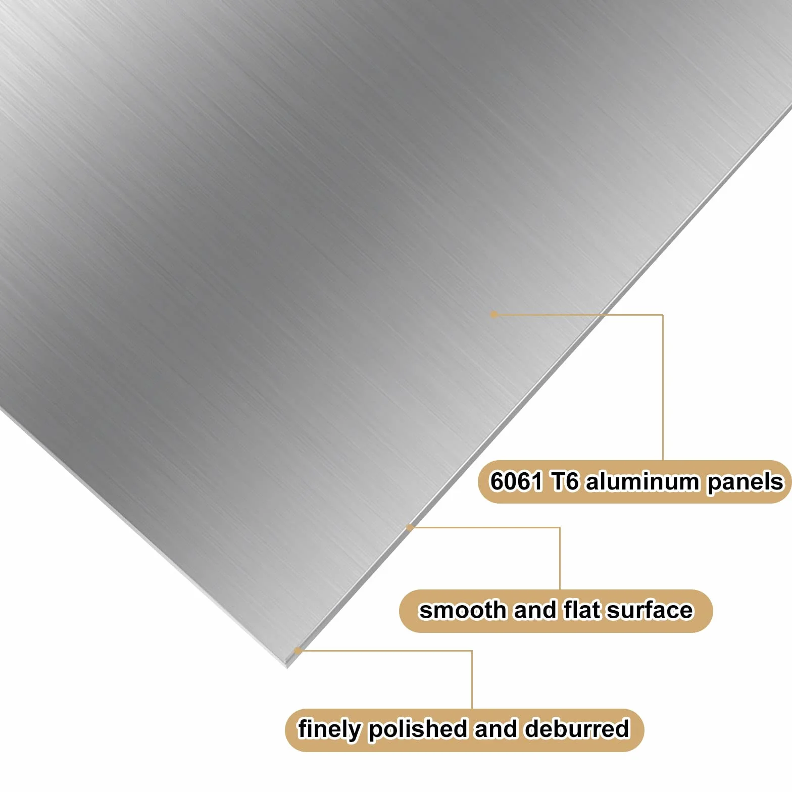 Blachy aluminiowe 0,5 mm 15x15 cm 6061 płyta metalowa z folią ochronną