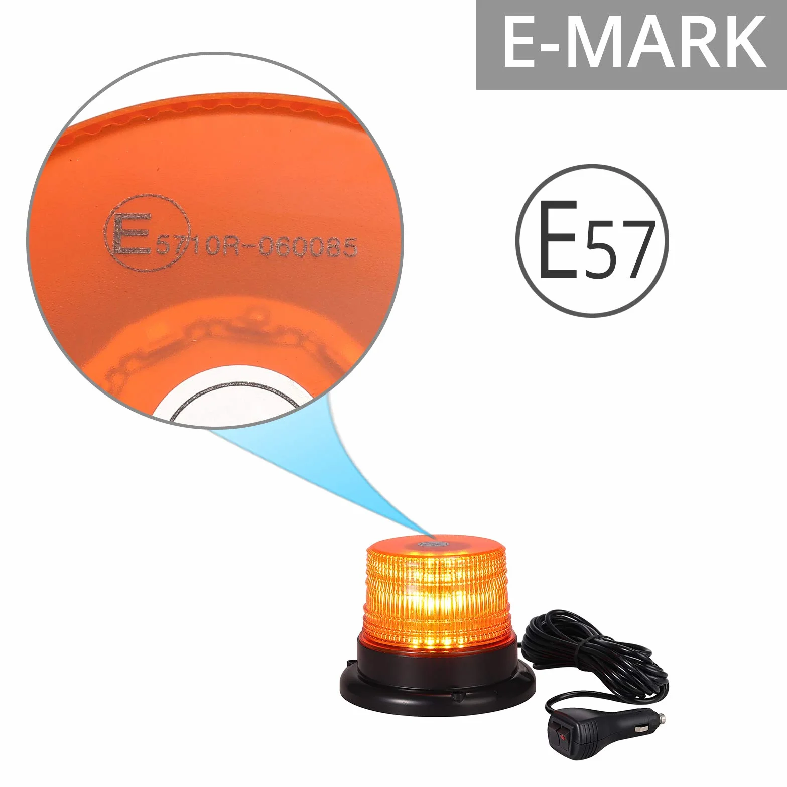 PROZOR 12/24 V 40 LED Magnetic Awaryjne migające światło ostrzegawcze światło stroboskopowe Amber 40 W samochód ciężarowy