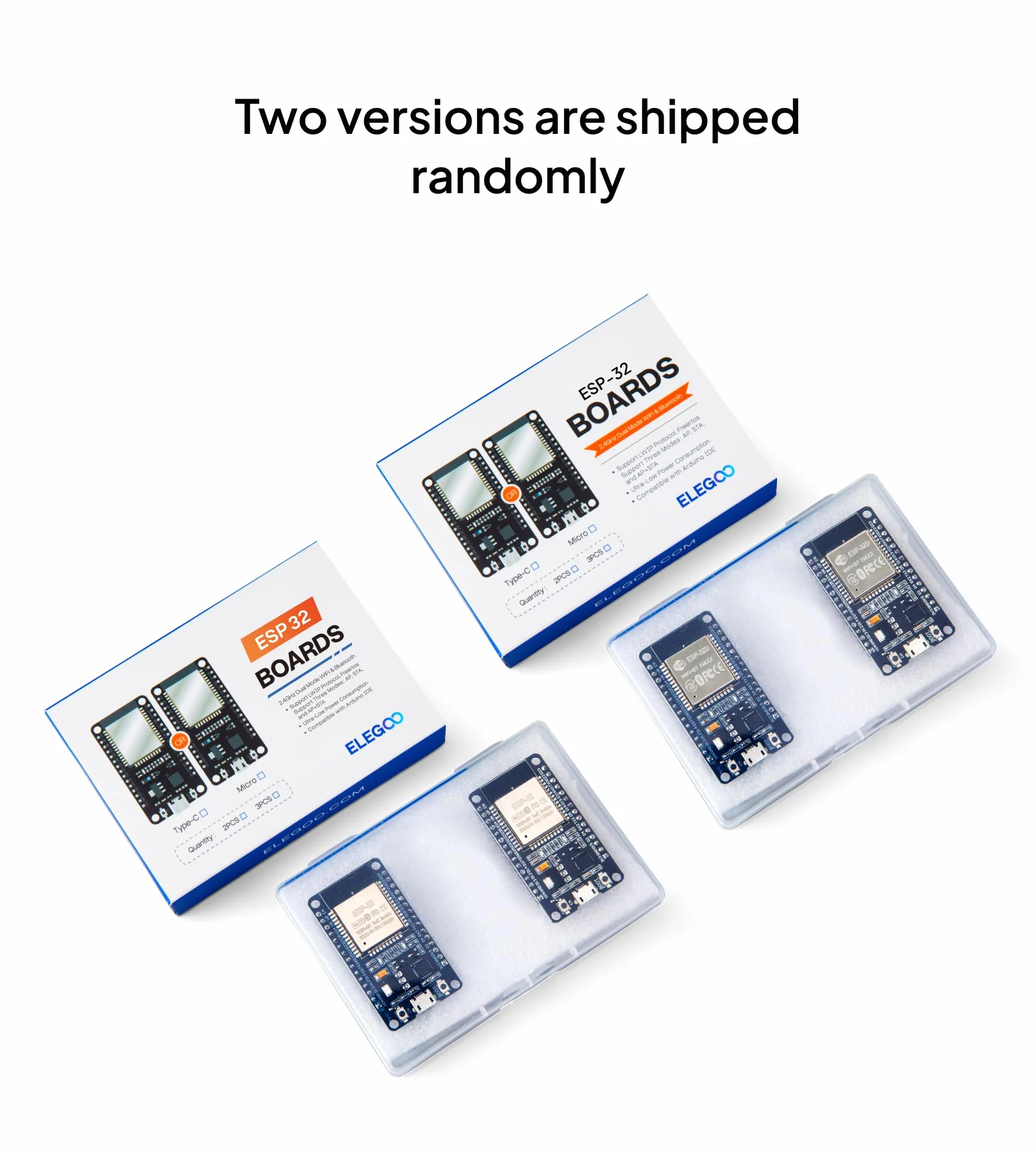 ELEGOO ESP32 Płytka rozwojowa Micro-USB 2.4GHz Dual Modus WiFi+Bluetooth Dual Core Mikrokontroler CP2102 2 sztuki