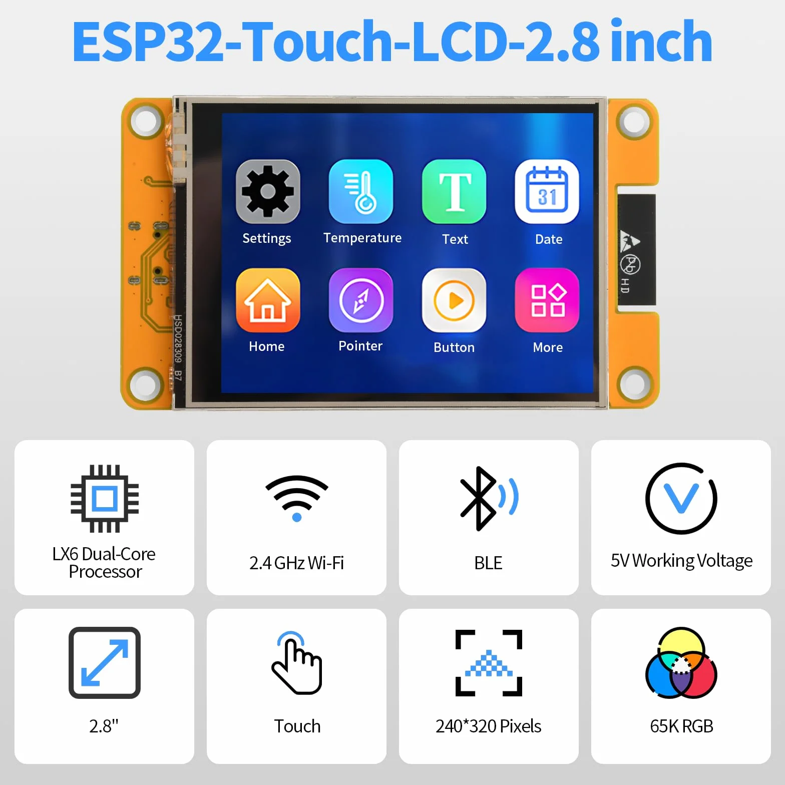 diymore do ESP32 wyświetlacza, do ESP32 płyta rozwojowa 2,8" 240 x 320 wyświetlacz LCD