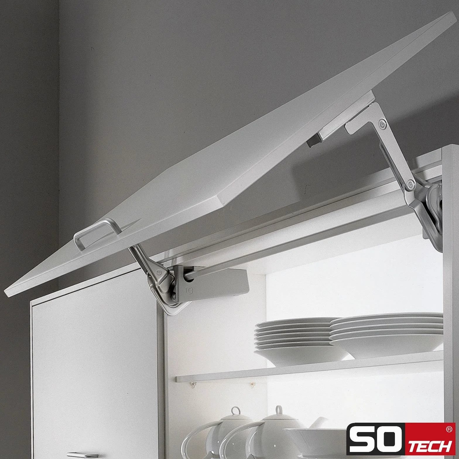 Sotech Lift-O-Mat Stabilus Zestaw 2 sprężyn gazowych 250 N do systemów Kesseböhmer (edycja 2019), wzmocnione
