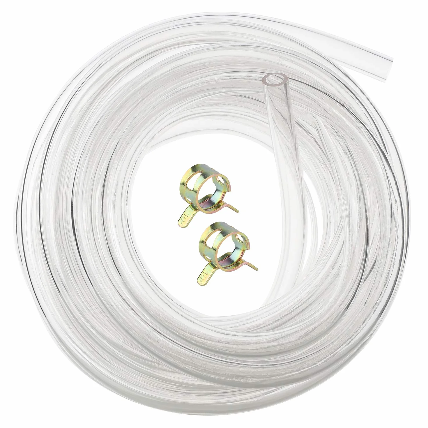 Hyber&Cara Przezroczyste elastyczne rurki PVC klasy spożywczej 8 mm ID x 11 mm OD wąż 5 m