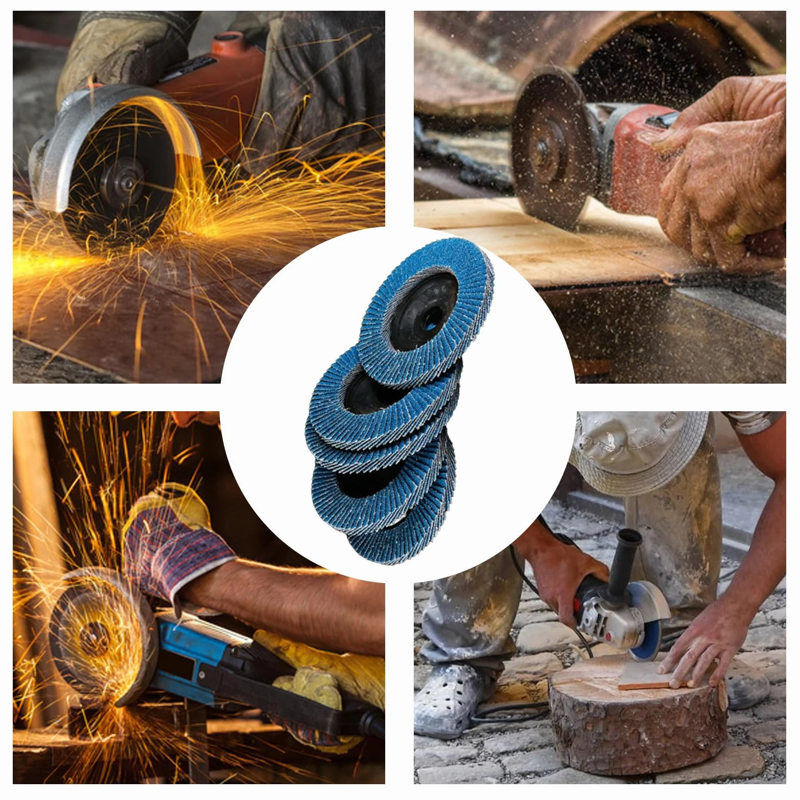 12 sztuk krążków wachlarzowych, ściernych, ściernych, 75 mm, ziarnistość 120, tarcza lamelowa, do metalu, stali, drewna, tarcza szlifierska, mop szlifierski, płyta do szlifowania, kolor niebieski