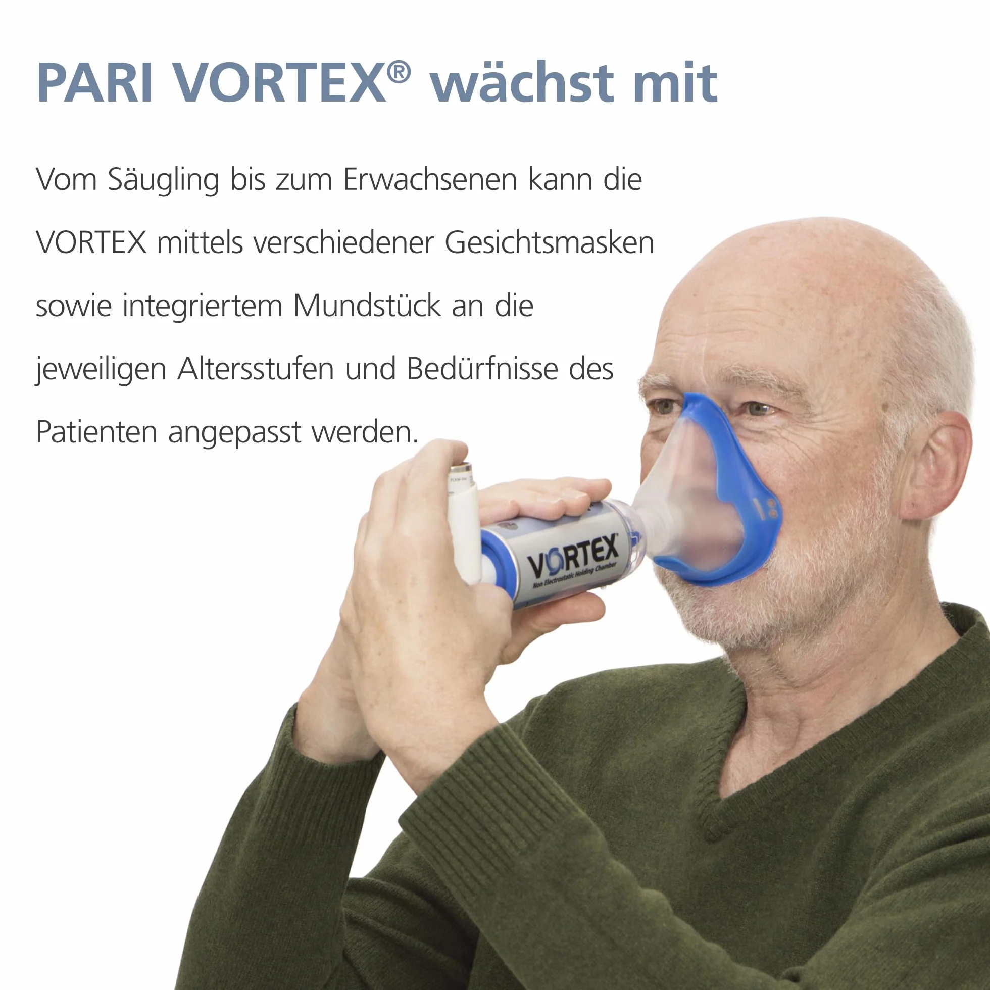 PARI VORTEX Soft maska dla dorosłych z przyłączem maski, 1 szt