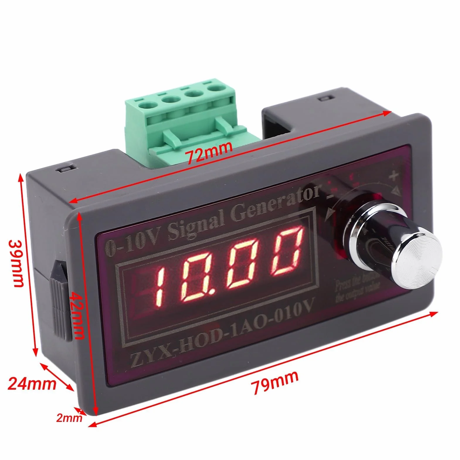 Regulowany Generator Sygnału 0-10 V Moduł Generatora Napięcia Sygnału ABS Miernik Kontroli Częstotliwości PLC 15-30 VDC