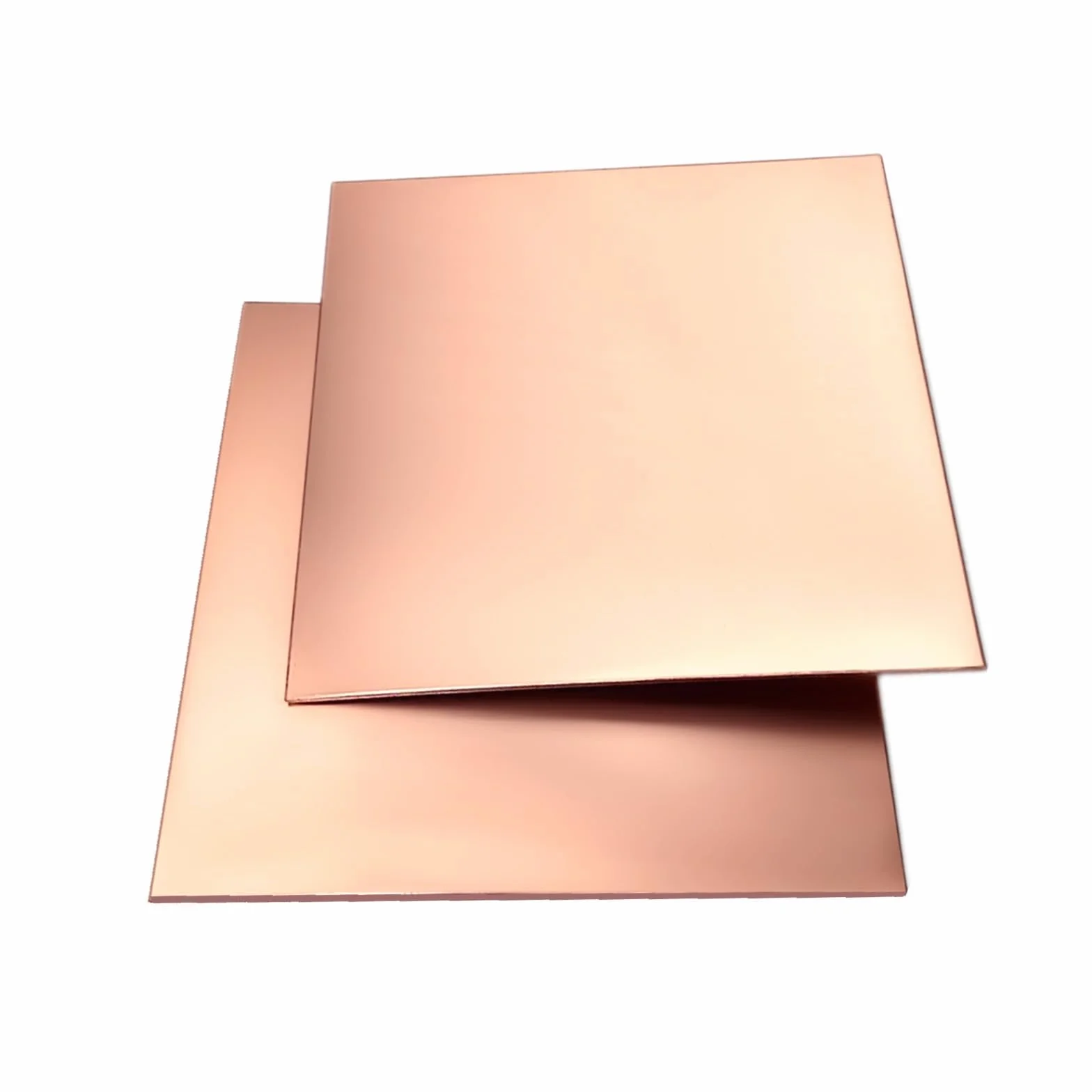 2PCS Czysta Płyta miedziana 15x15cm, 0.5mm grubość, Czystość miedzi 99.9%, kwadrat Czysta Arkusz miedziany Dla biżuteria DIY Rzemiosło model malowanie