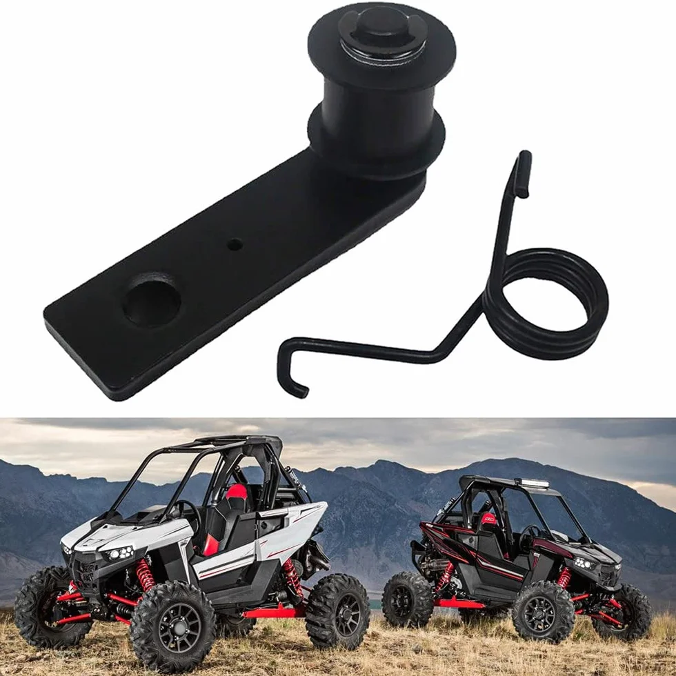 Riloer Napinacz łańcucha, stal A3, żelazo, napinacz łańcucha z tworzywa sztucznego, pasuje do Polaris ATV lub Side by Side RZR 170, Sportsman 90 110, Outlaw 90 110, Predator 90.
