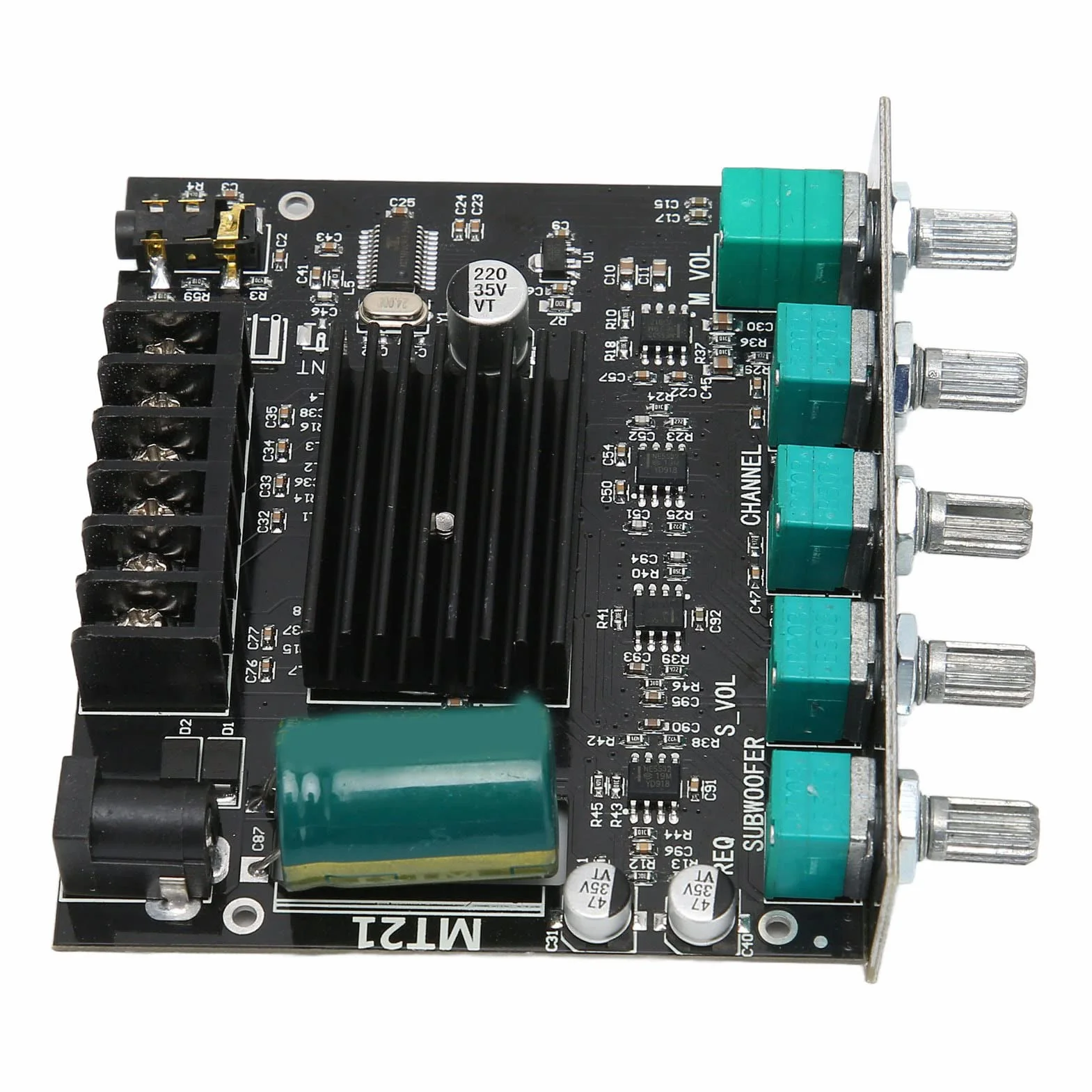Cuifati Board Wzmacniacza BT 5.0 Stereo Power Wzmacniacz 2.1 Kanał Wysoka Moc 50 W+100W Wyjście z Podważeniami Podtrzymania Podtrzymania dla GłośnikóW 15-100 W 4-8Ω