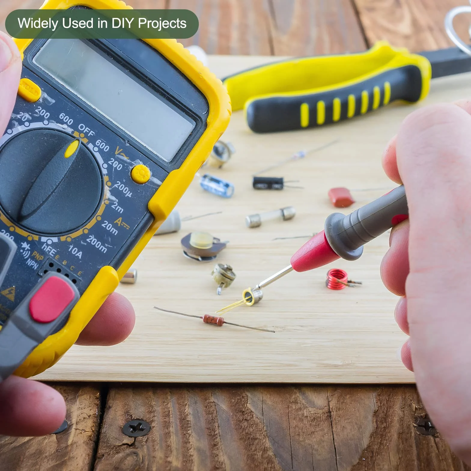 YOKIVE 200 szt. rezystorów z folii węglowej 1/4 W 1K omów 5% tolerancji DIY