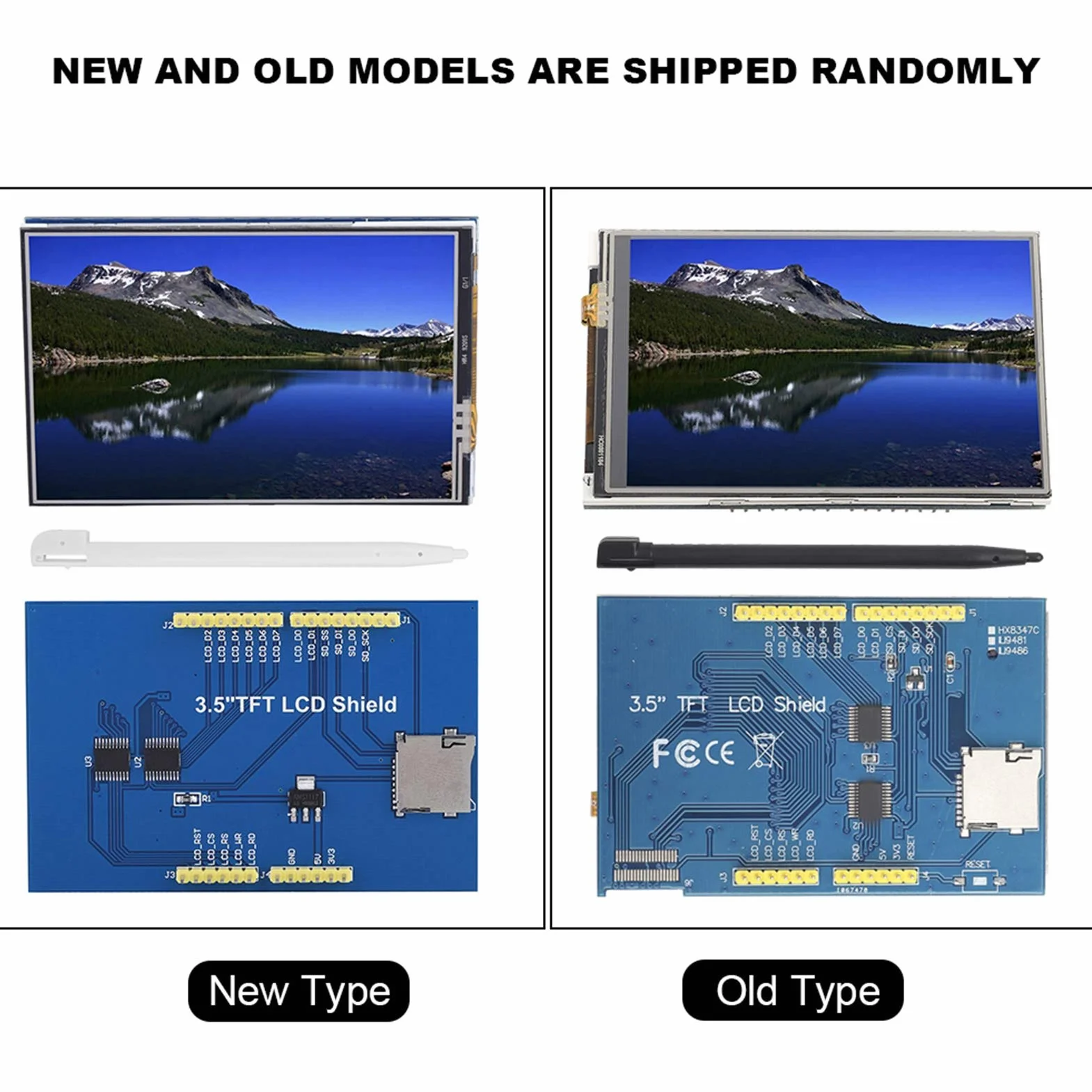 3,5 Zoll TFT LCD Bildschirm Modul 480x320 Auflösung HD Unterstützung MEGA 2560 DIY Panel mit Berührung