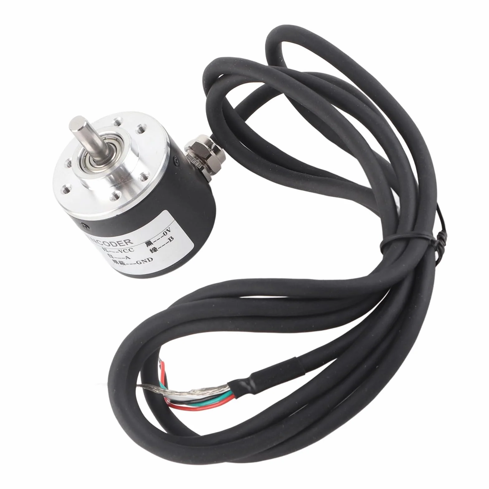 Enkoder, Przyrostowy Enkoder Obrotu 5V-24V AB 2-fazy Wał 6mm 600P/R Czujnik Magnetoelektryczny Enkoder, Przełącznik Enkodery