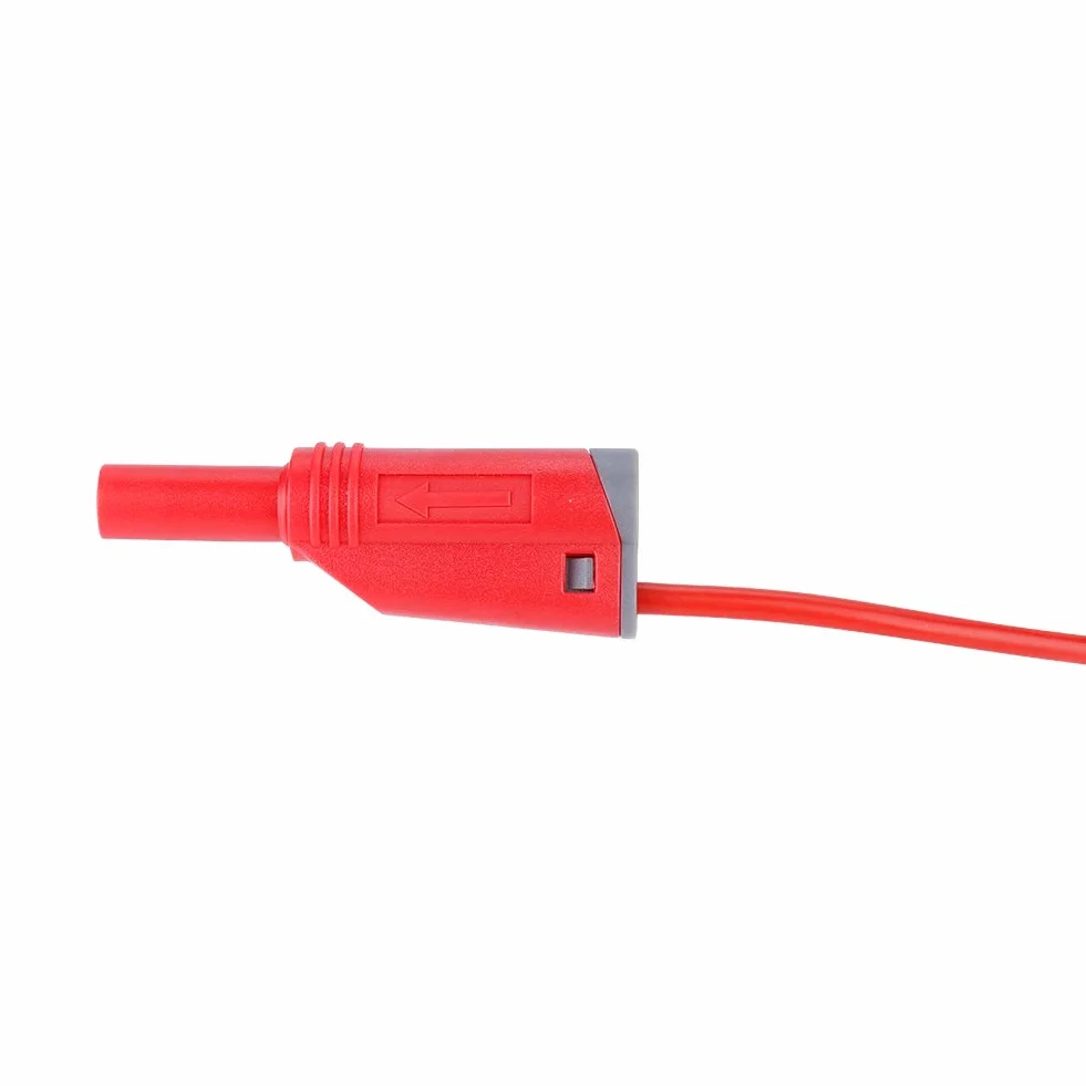 5 sztuk 3,3 stopy P1050-1 4mm przewód pomiarowy wtyczka bananowa bezpieczeństwo miękki silikon drut stos przewód pomiarowy 14AWG do multimetru