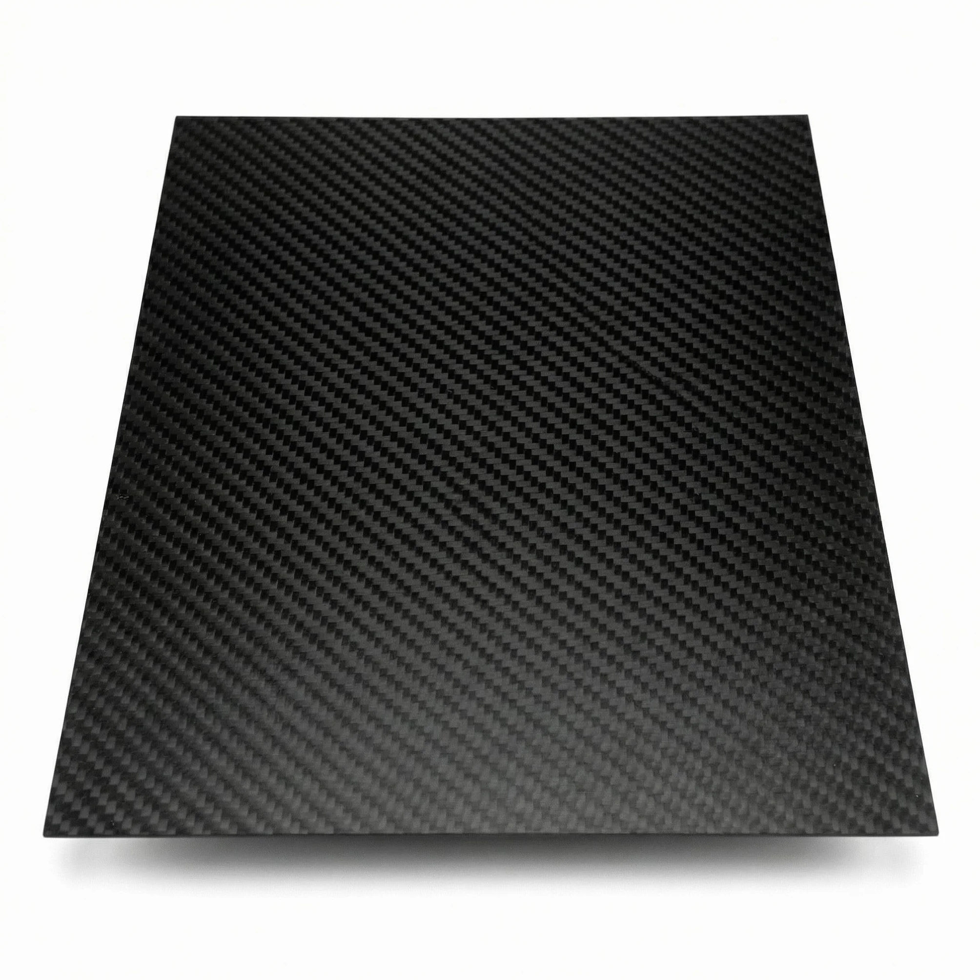 QWORK Płyta z włókna węglowego, 1 x 200 x 250 mm, włókno węglowe, czarna