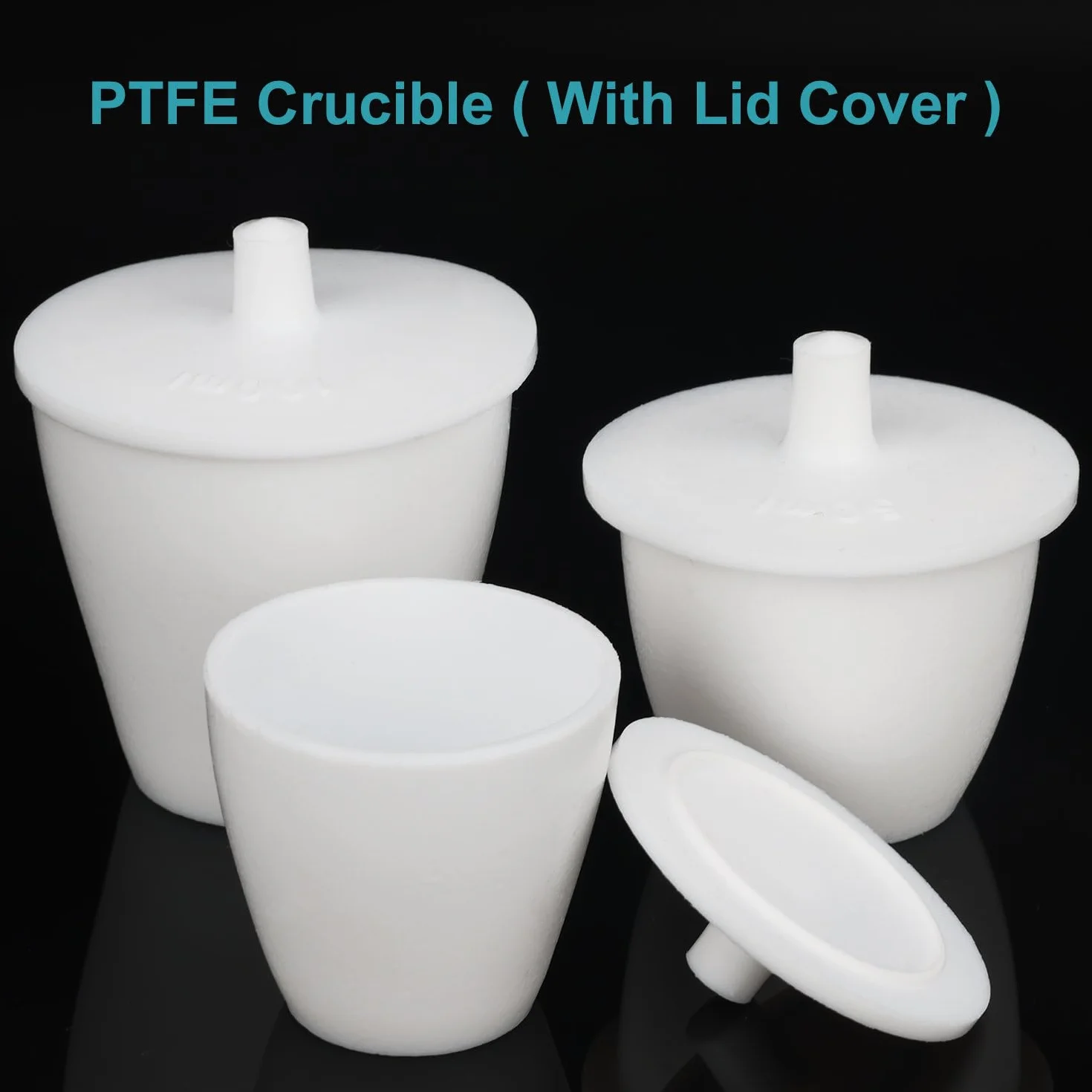 PTFE tygiel 50 ml z pokrywką odporny na kwasy i zasady