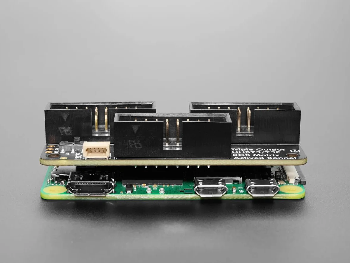 Adafruit Potrójna Matryca LED HUB75 na Raspberry Pi 6358