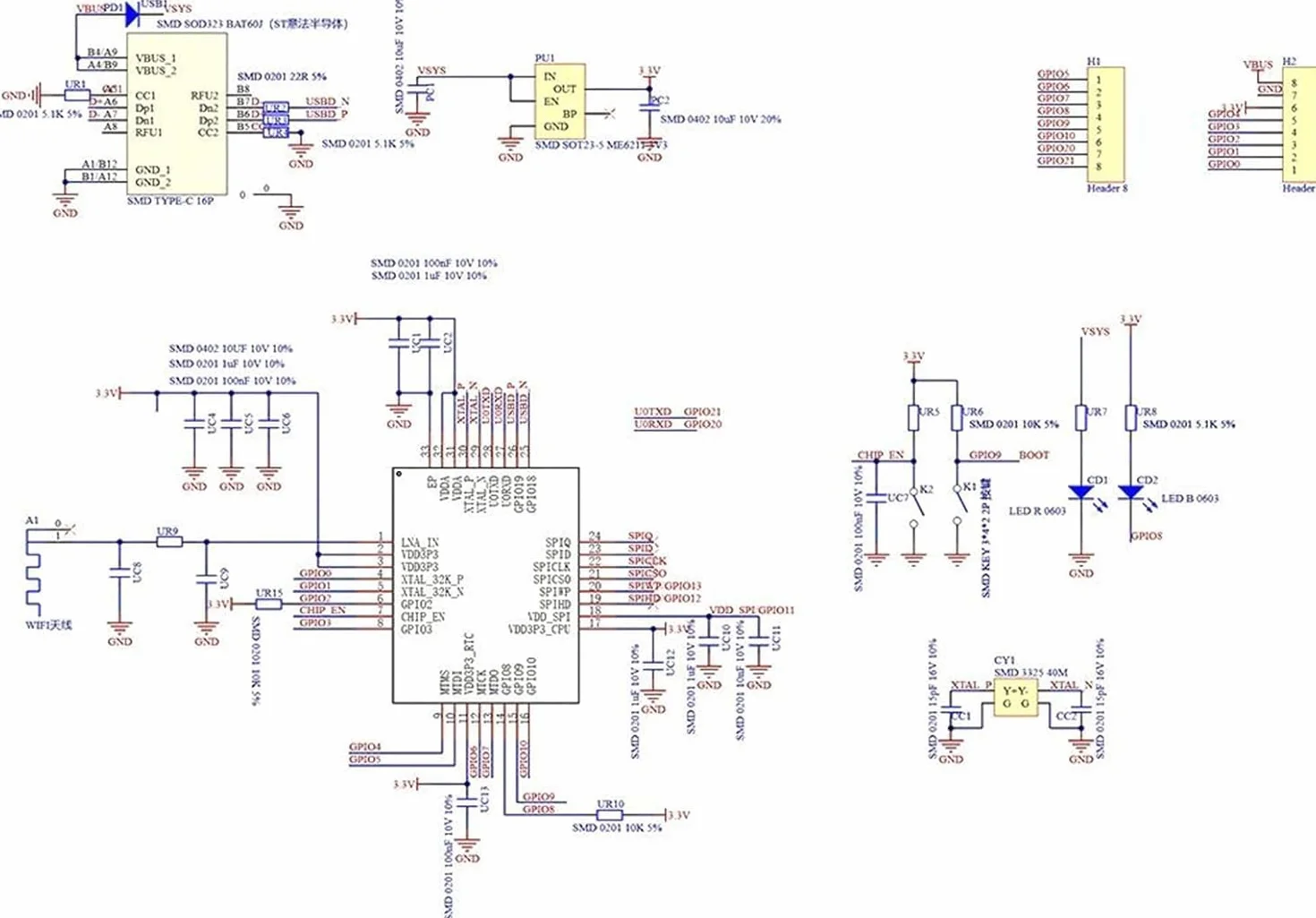 ESP32 ESP32-C3 deska rozwojowa Mini WiFi Bluetooth kompatybilna Arduino (6 szt.)