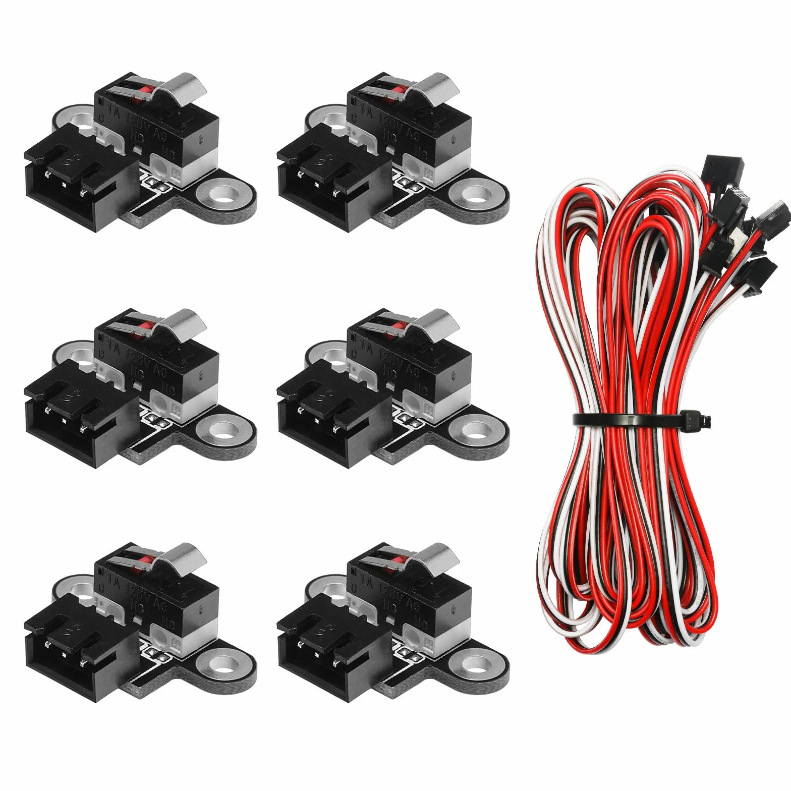 Genmitsu Mikroprzełączniki Krańcowe 6 szt. 3-pinowy Kabel 1 m do 3018-PROVer/3018-MX3/3018-PROVer Mach3