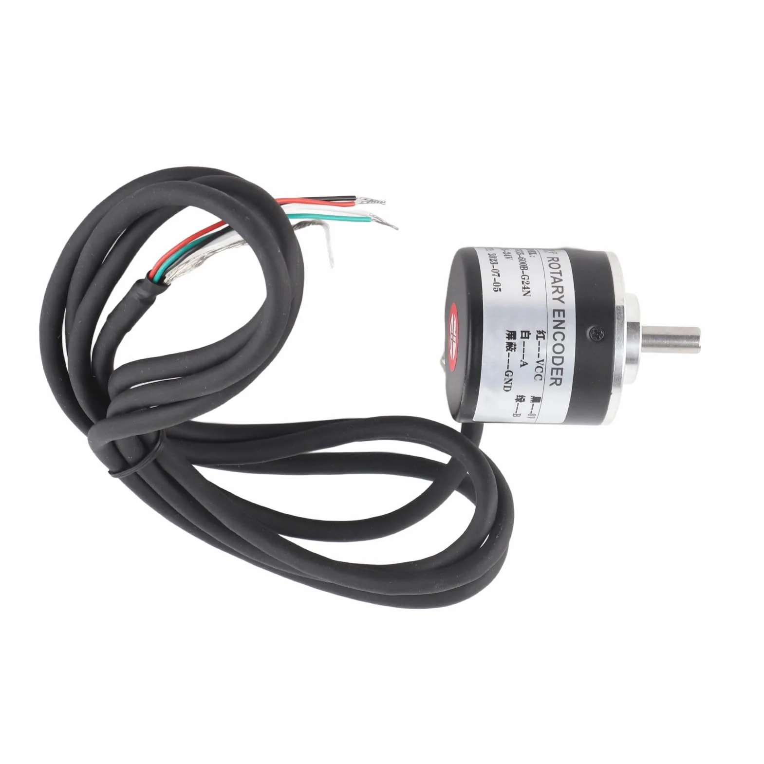 Enkoder, Przyrostowy Enkoder Obrotu 5V-24V AB 2-fazy Wał 6mm 600P/R Czujnik Magnetoelektryczny Enkoder, Przełącznik Enkodery