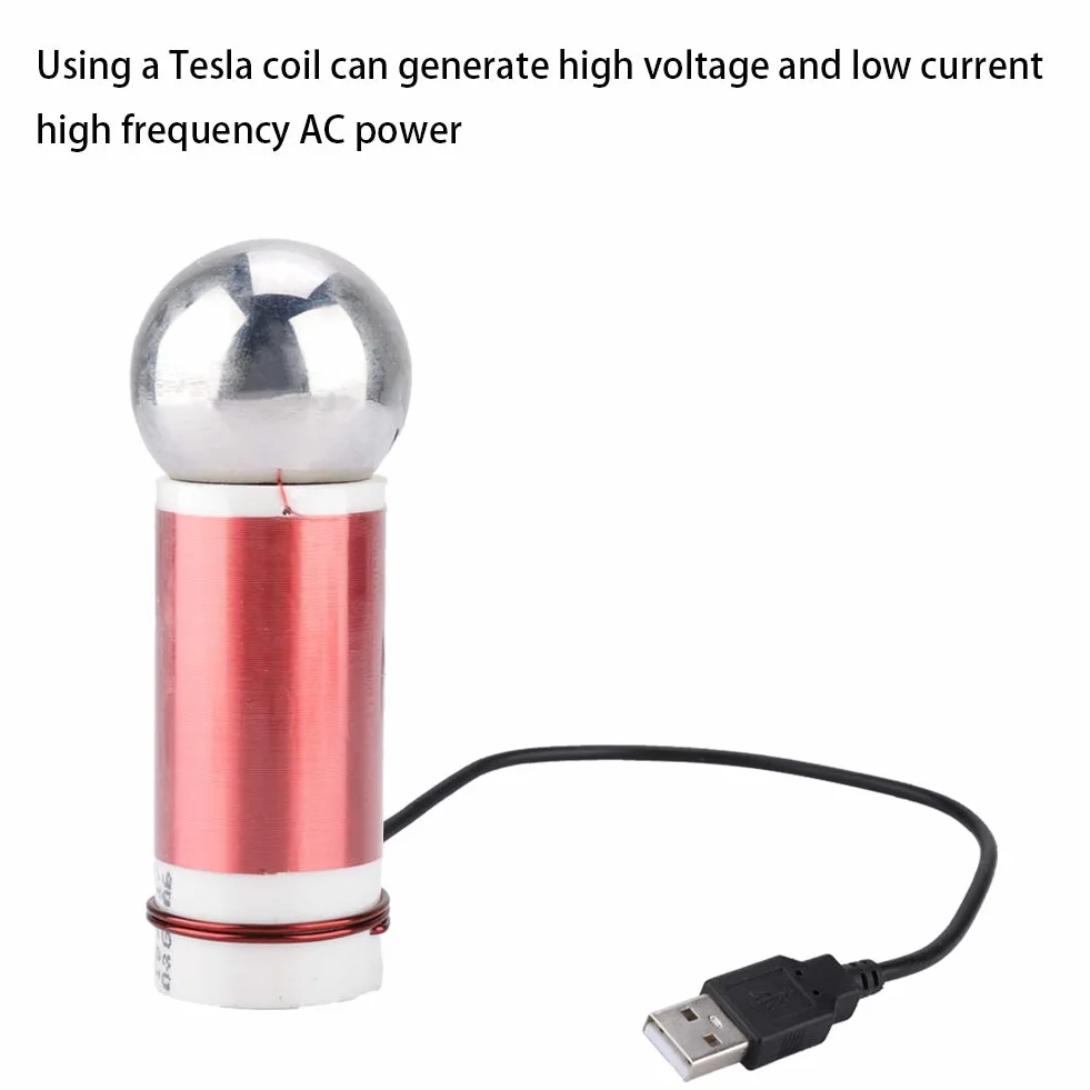 Sutinna Zestaw mini cewki, 5 V 1 W elektroniczna cewka do samopobudzania do bezprzewodowych eksperymentów transmisji test DIY