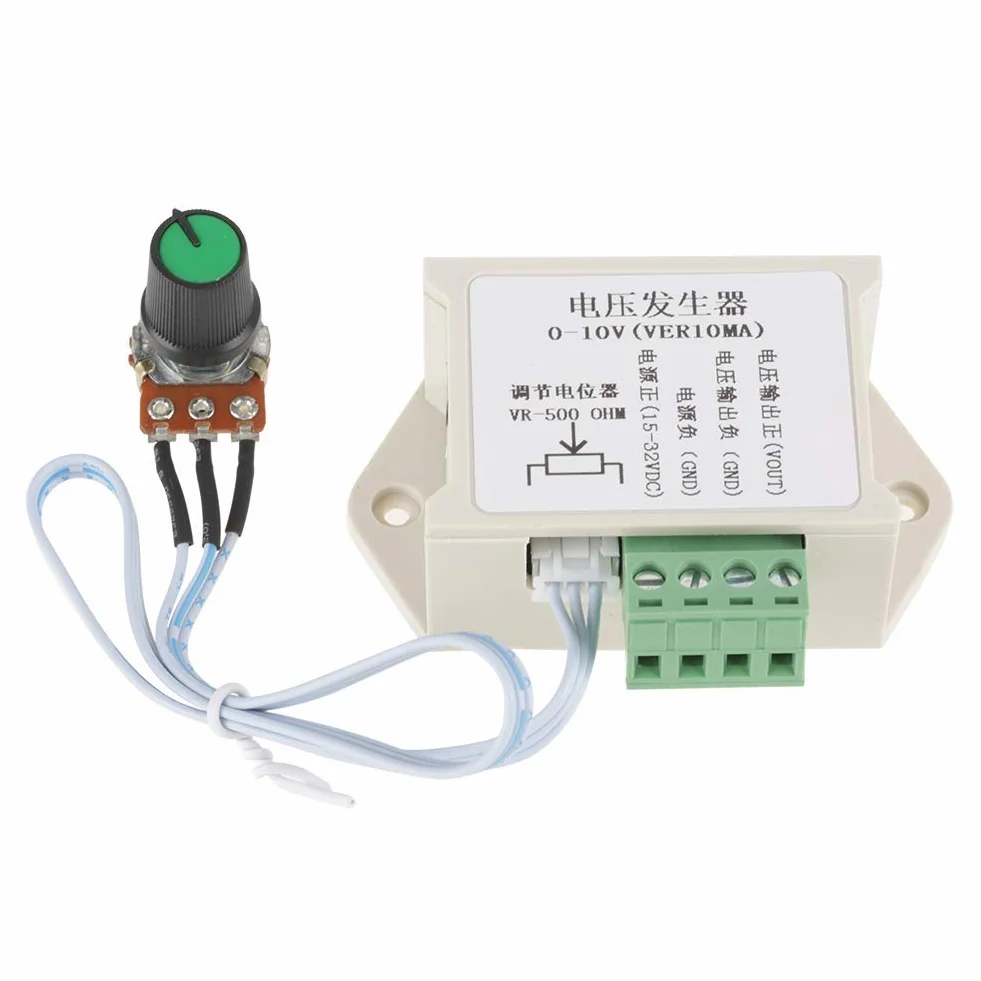0-10V DC Generator Sygnału Potencjometr 0-10V 10mA Regulowany Analogowy Generator Sygnału Napięcia dla Interfejsu PLC i MCU