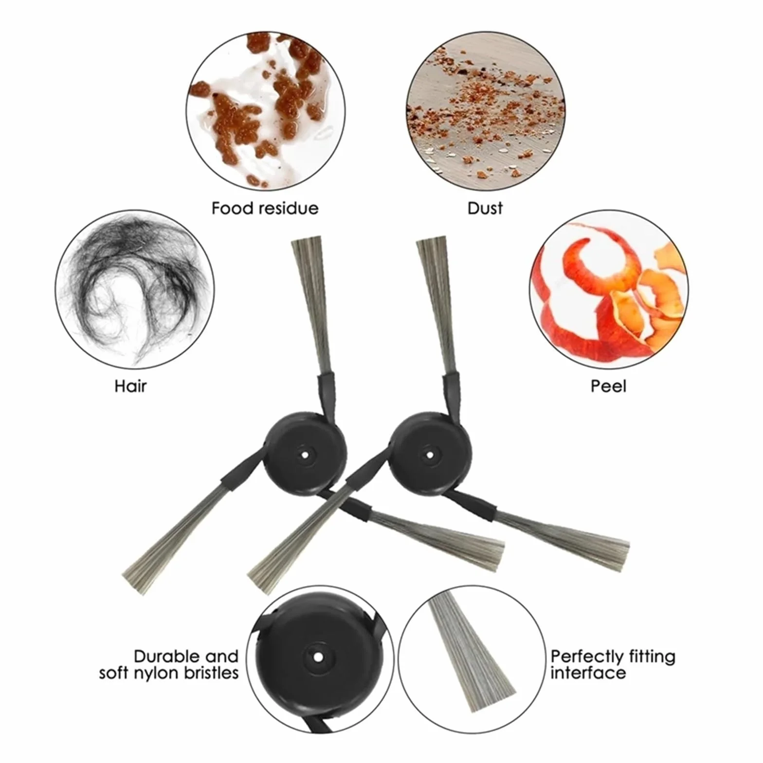 Compatible With X40 Ultra X40 Ultra Complete X40 Pro S30 Pro Ultra Robot Vacuum Cleaner Main Brush Mop Hepa Filter Dust Bag(6PCS)