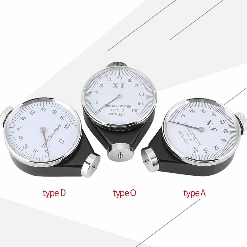 Tester twardości twardościomierza opon gumowych Akozon w skali 0-100 (model O)