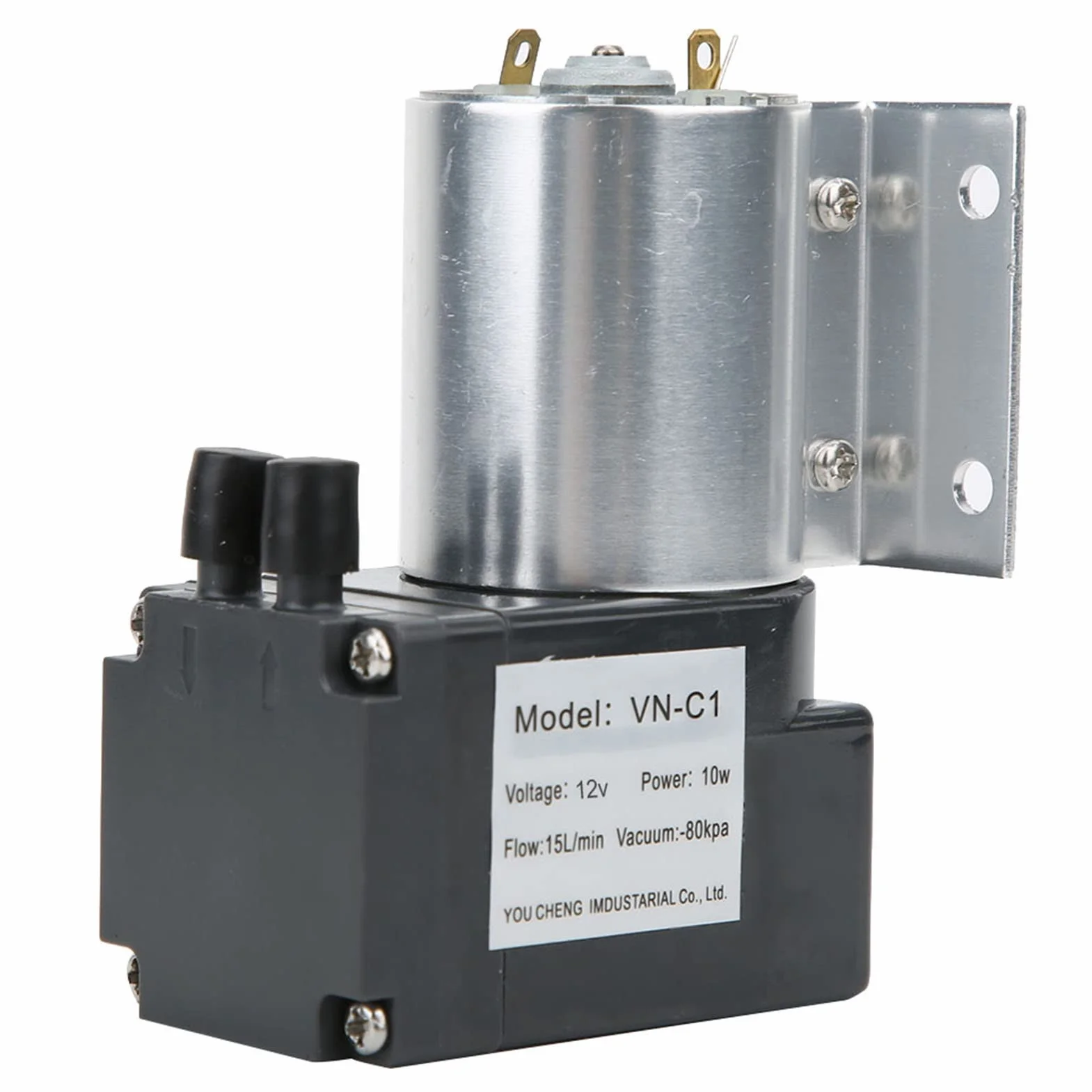 Mini pompa próżniowa DC 12V/24V 200kpa 10W 15L/min Elektryczna przenośna pompa powietrza z uchwytem