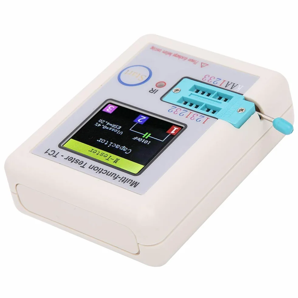 Multifunktionstransistortester, 3,5-Zoll-TFT-Bildschirm LCR-TC1 für Kondensatordioden Diodentester, LCR-TC1-Transistortester