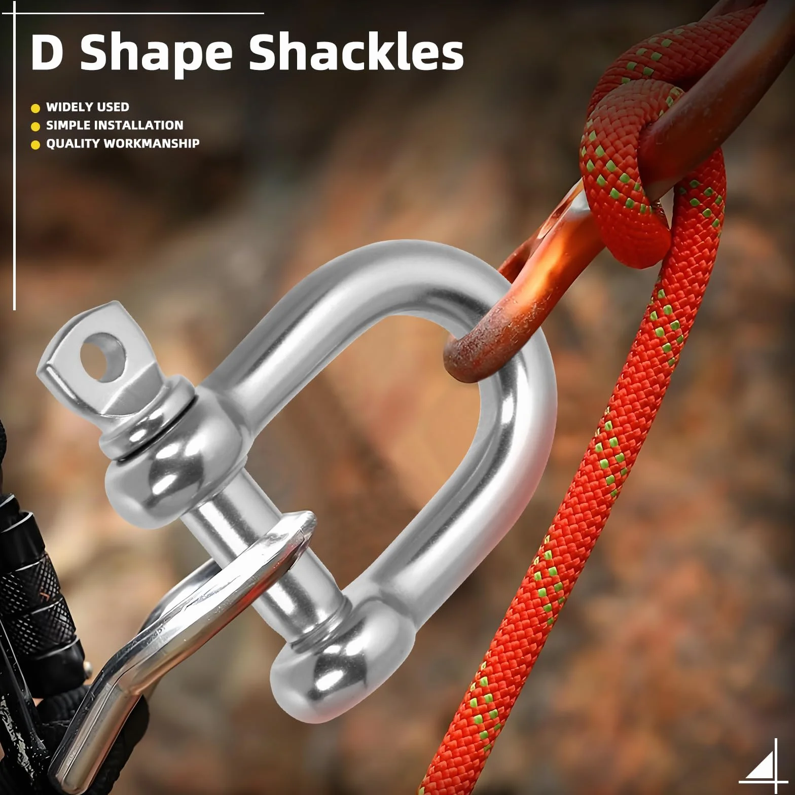 304 stal nierdzewna D Shackles śruba Pin Anchor Bow Shackle szekla widełkowa klasy morskiej