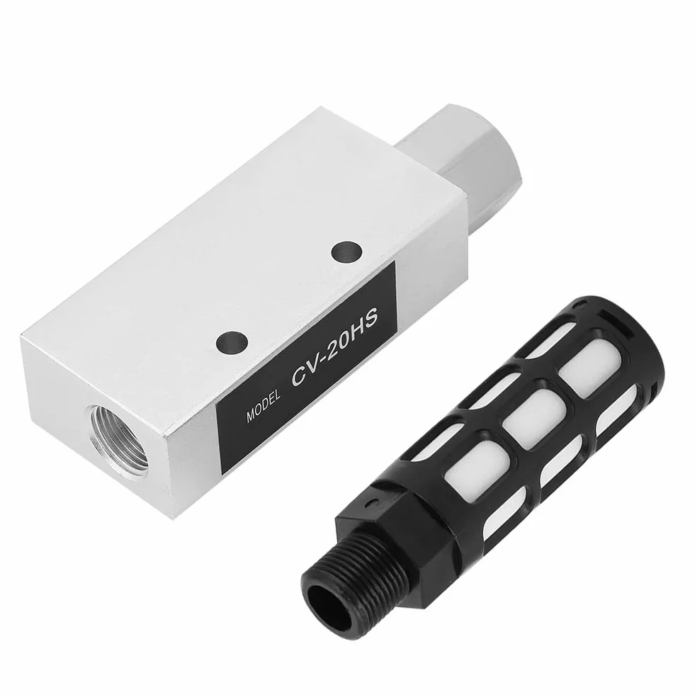 CV-20HS Rp1/4 Wysoko Wydajny Generator Pr¨®?niowy z T?umikiem, Zaw¨®r ze Stopu Aluminium, Wyrzut 2,0 mm, Odporny na Zu?ycie