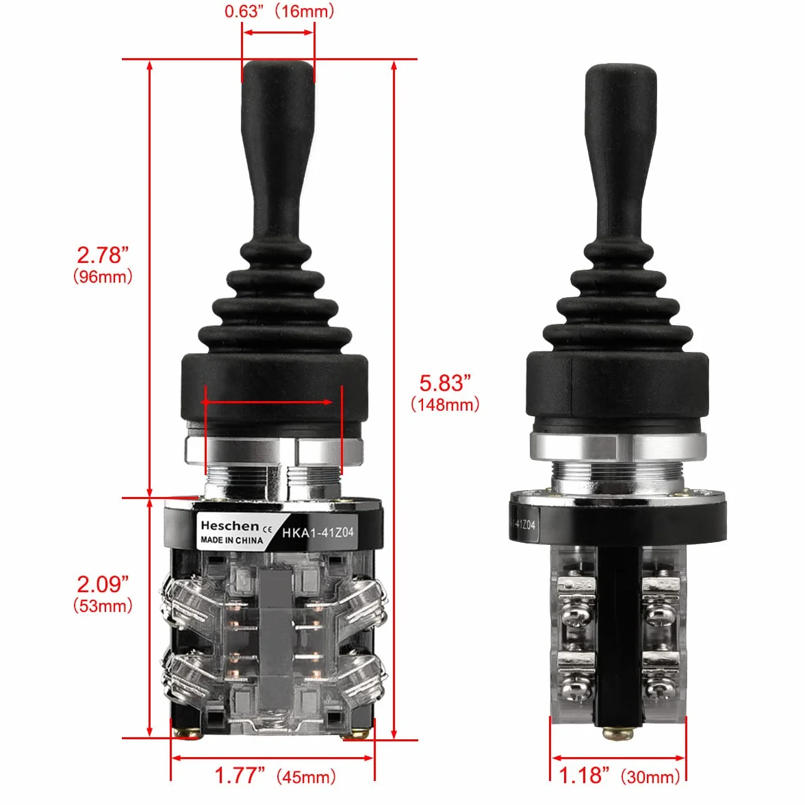 Heschen Monolever przełącznik joysticka HKA1-41Z04 4-pozycyjny AC380V 15A
