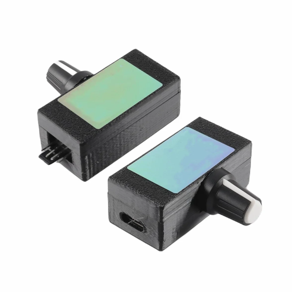 Standardowy regulator prędkości PWM 4,5 x 2,2 x 1,8 cm PLA i obudowa FDM 5 V wejście USB typu C z 27 cm rozdzielaczem 1 do 2 30 cm kabel USB C do sterowania silnikiem